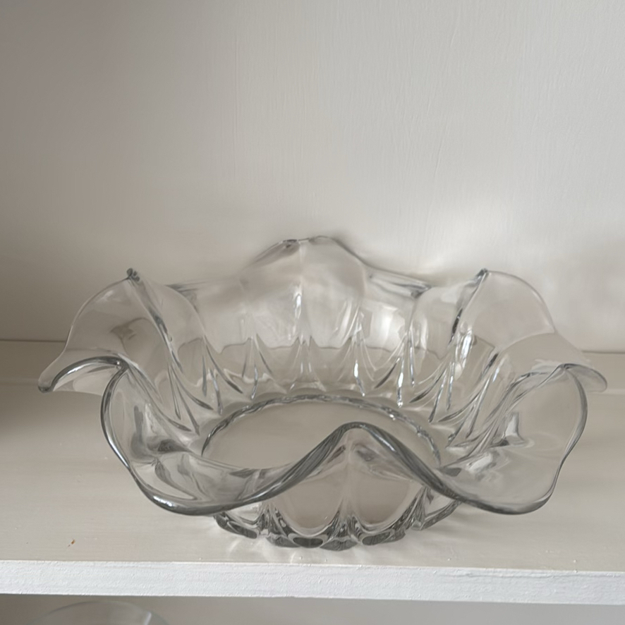 Glass Serving Bowl and Three Glass Bowls - image 2 of 3