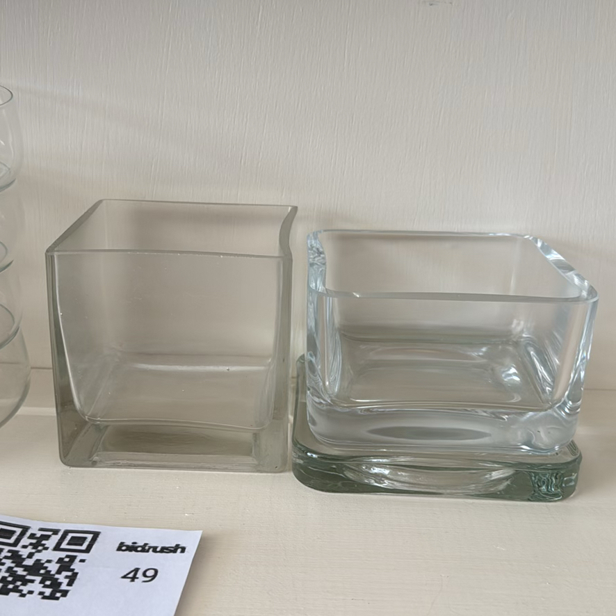 Assorted Clear Glass Bowls and Square Containers - image 3 of 3