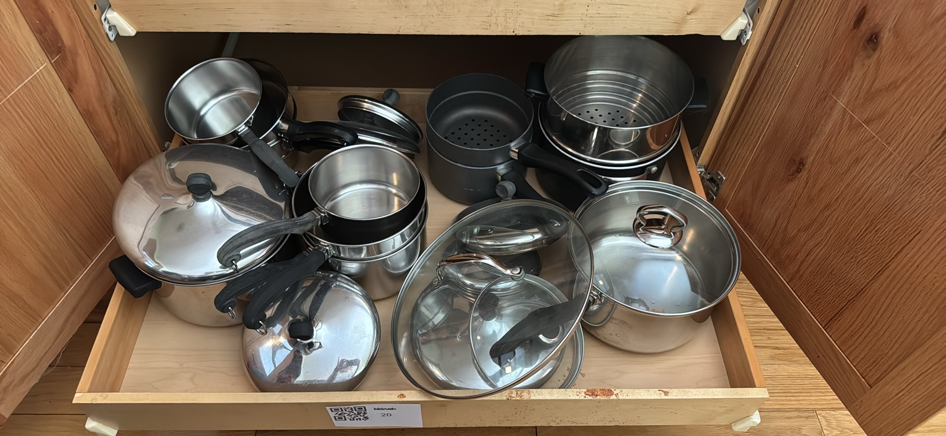 Stainless Steel Pots, Saucepans, and Lids Set - image 1 of 4
