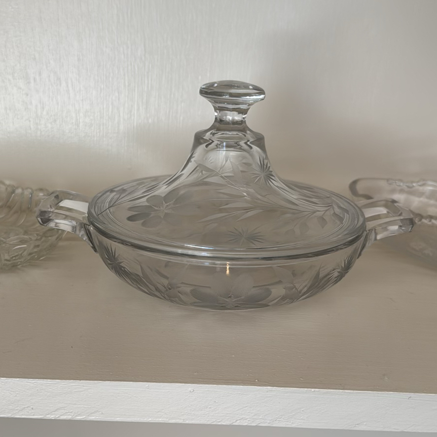 Assorted Clear Glass Serving Dishes and Platters - image 1 of 5