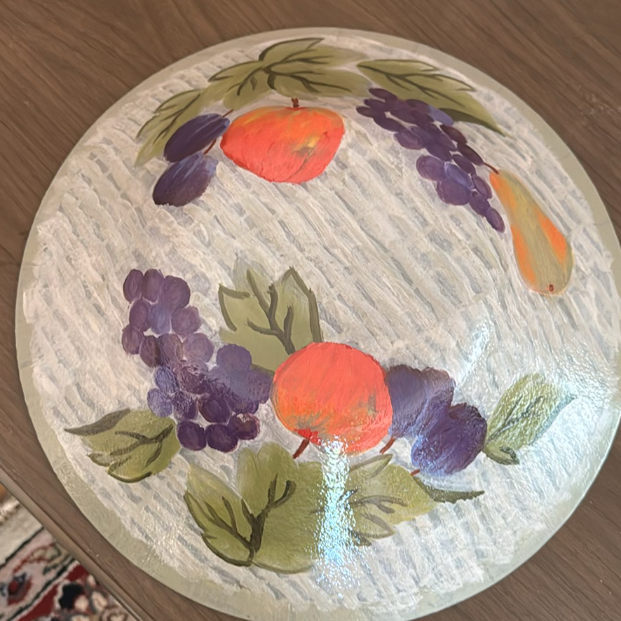 Five-Piece Ceramic Fruit-Decorated Dish Set - image 7 of 8