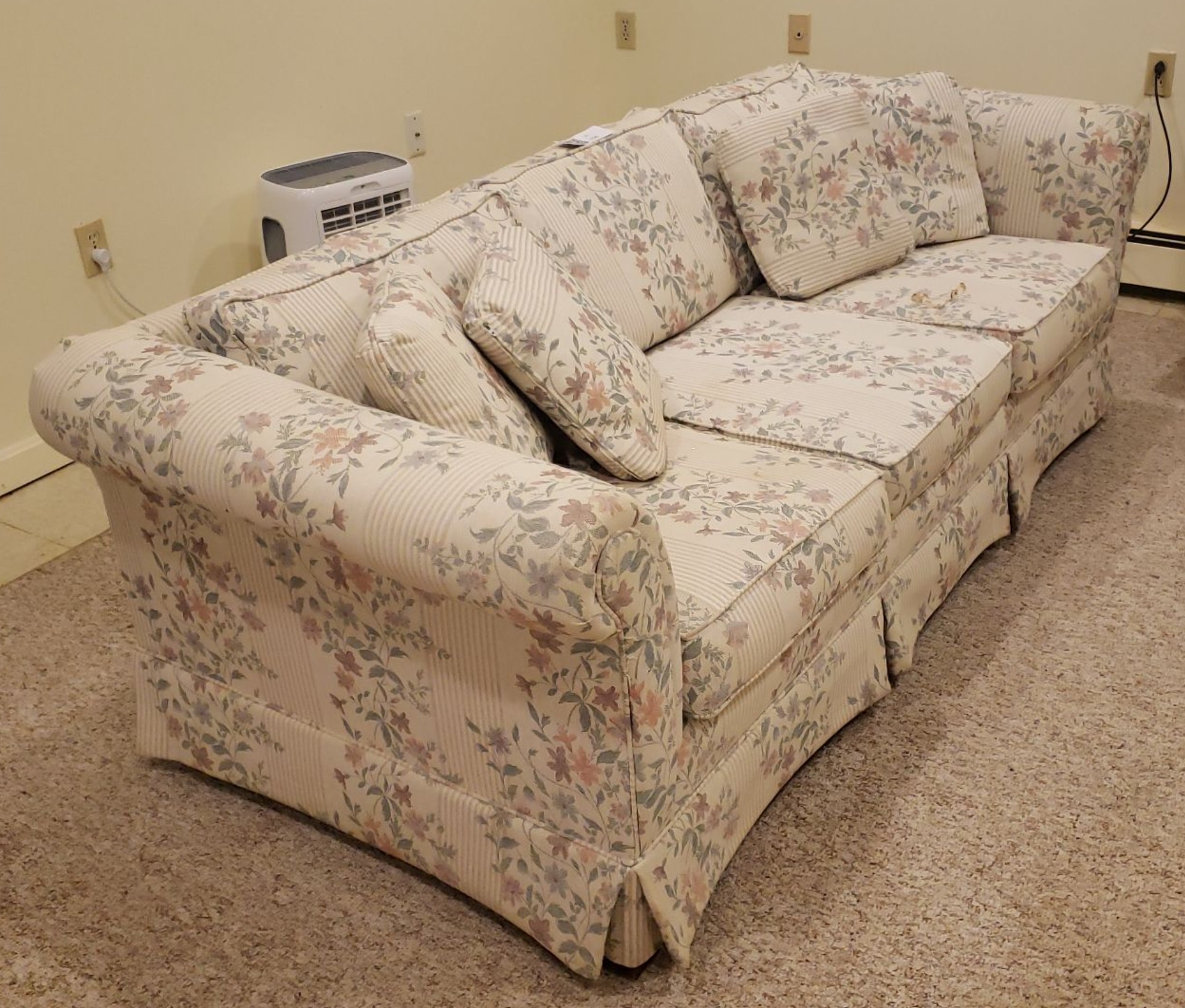 Floral Upholstered Sofa - image 2 of 4