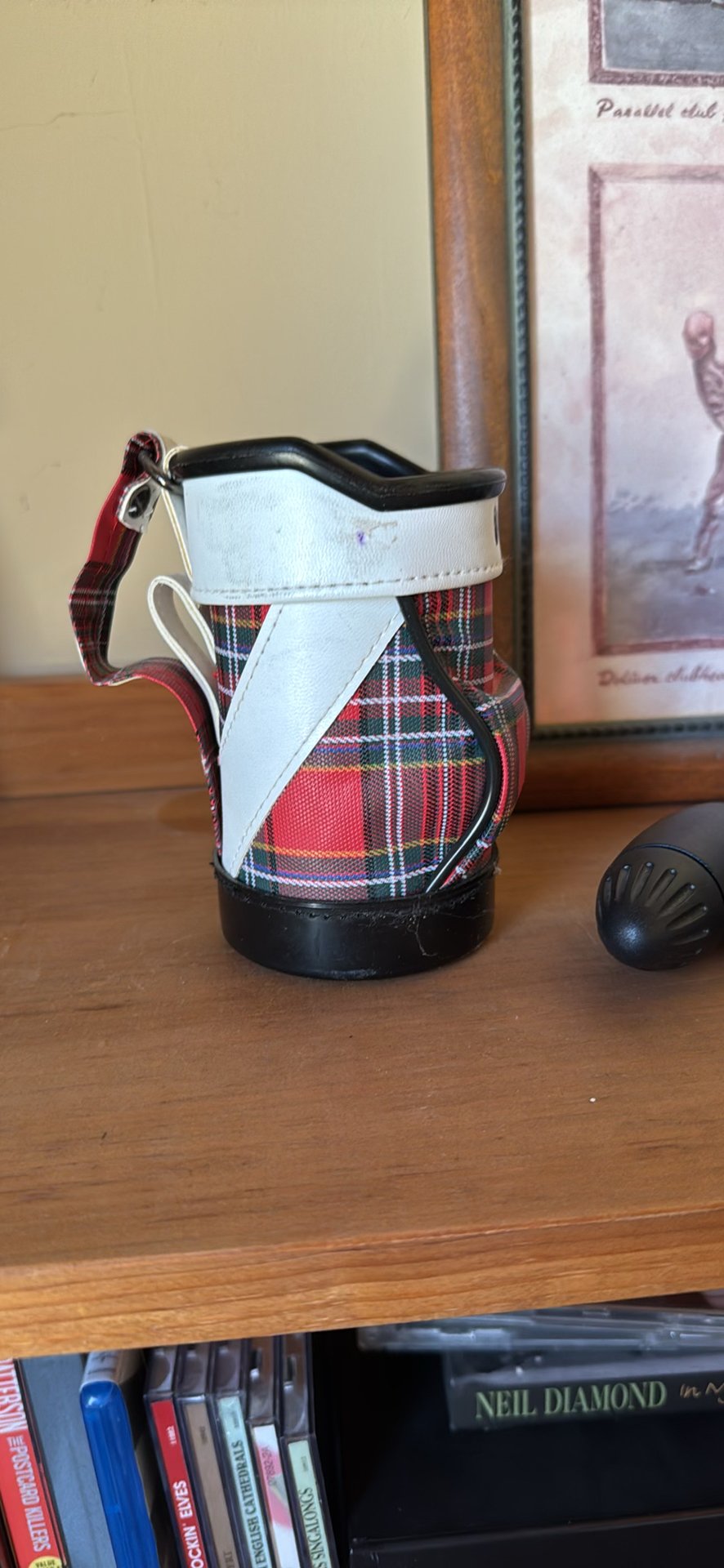 Golf-Themed Figurines, Framed Golf Print, and Putting Track. - image 6 of 10