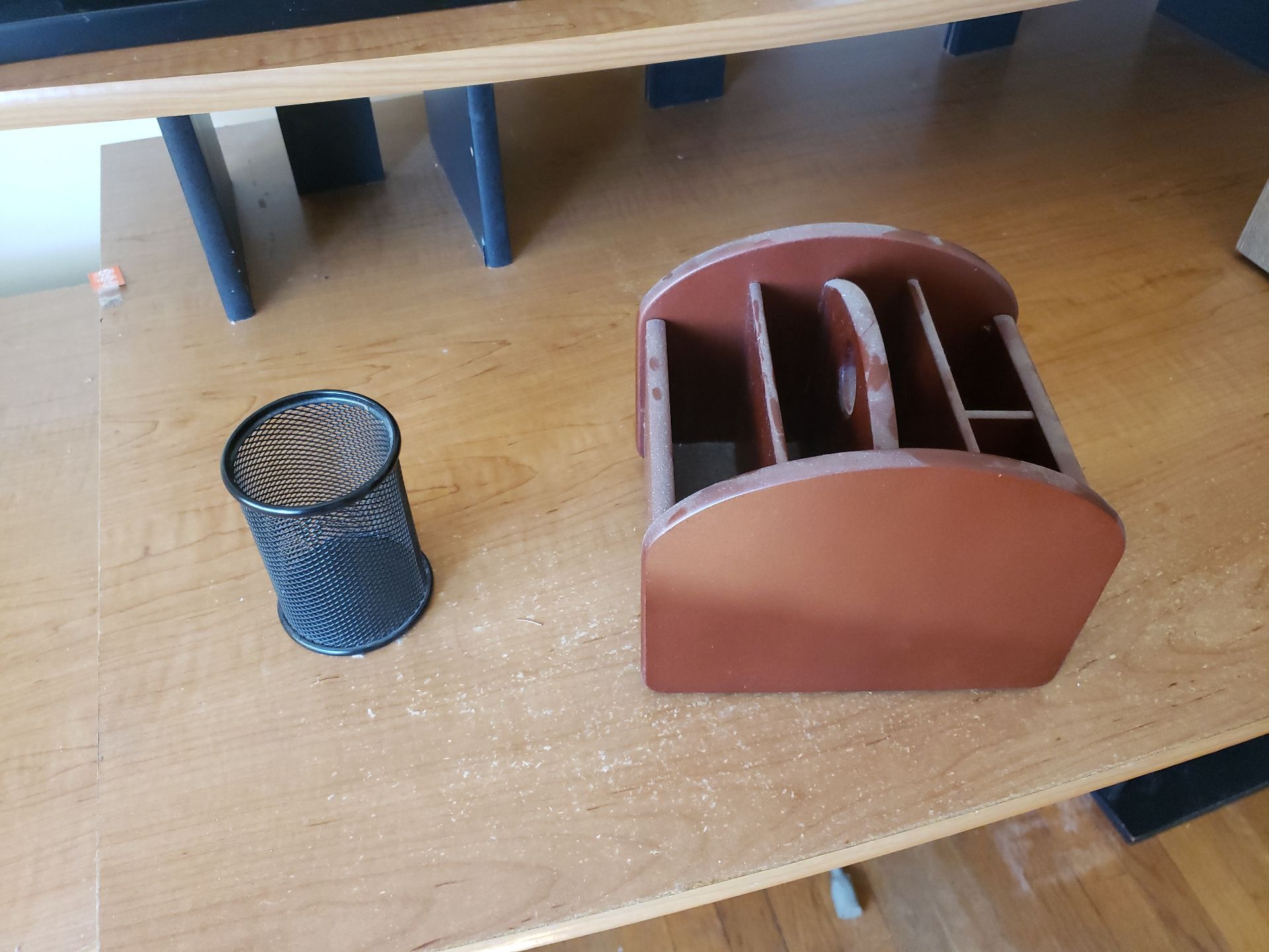 Office Desk with Assorted Desk and Office Organizers - image 5 of 5