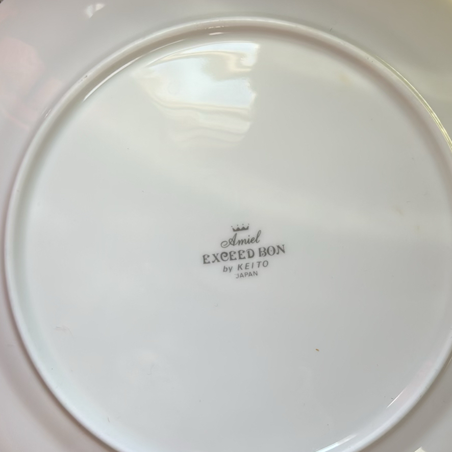 Four Decorative Floral Porcelain Plates - image 7 of 9
