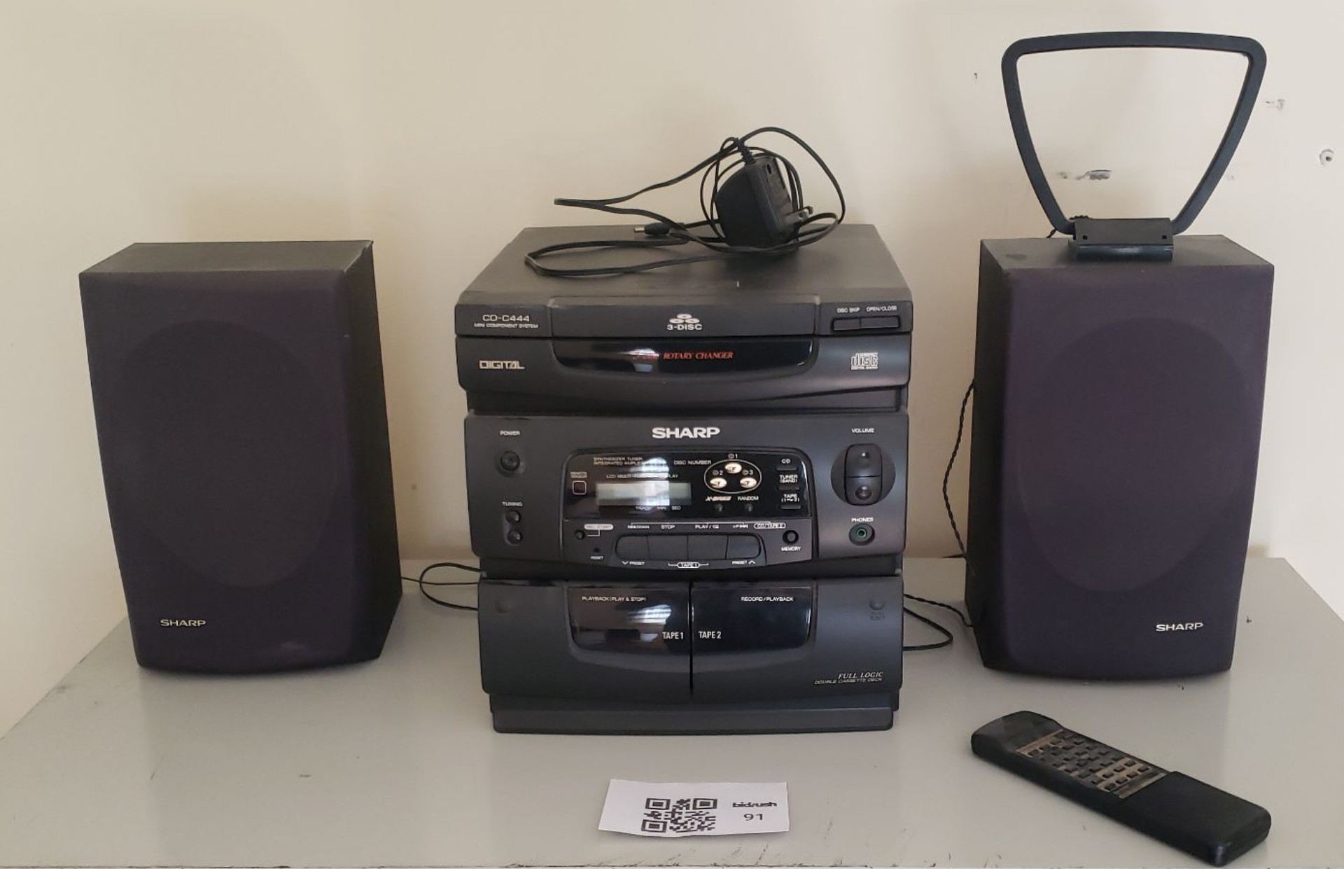 Sharp Mini Component Stereo System with Speakers and Remote - image 1 of 4