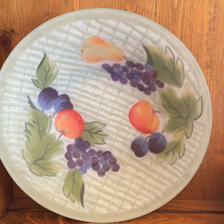 Five-Piece Ceramic Fruit-Decorated Dish Set - image 4 of 8
