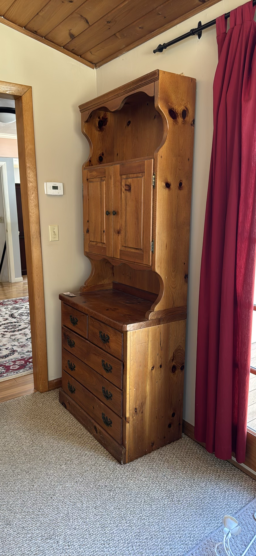 Vintage Pine Hutch  - image 4 of 4