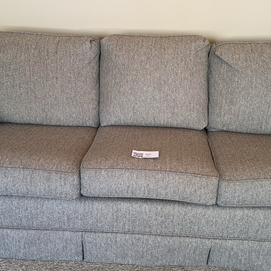 Gray/Brown Fabric Sofa with Cushions and Throw Pillows - image 3 of 4
