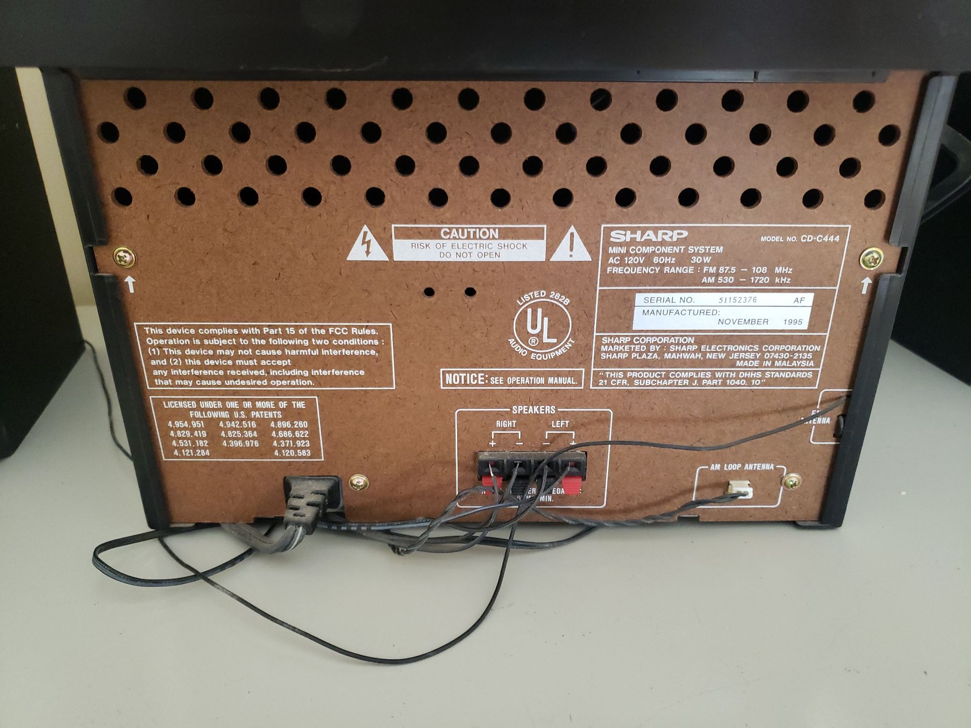 Sharp Mini Component Stereo System with Speakers and Remote - image 3 of 4