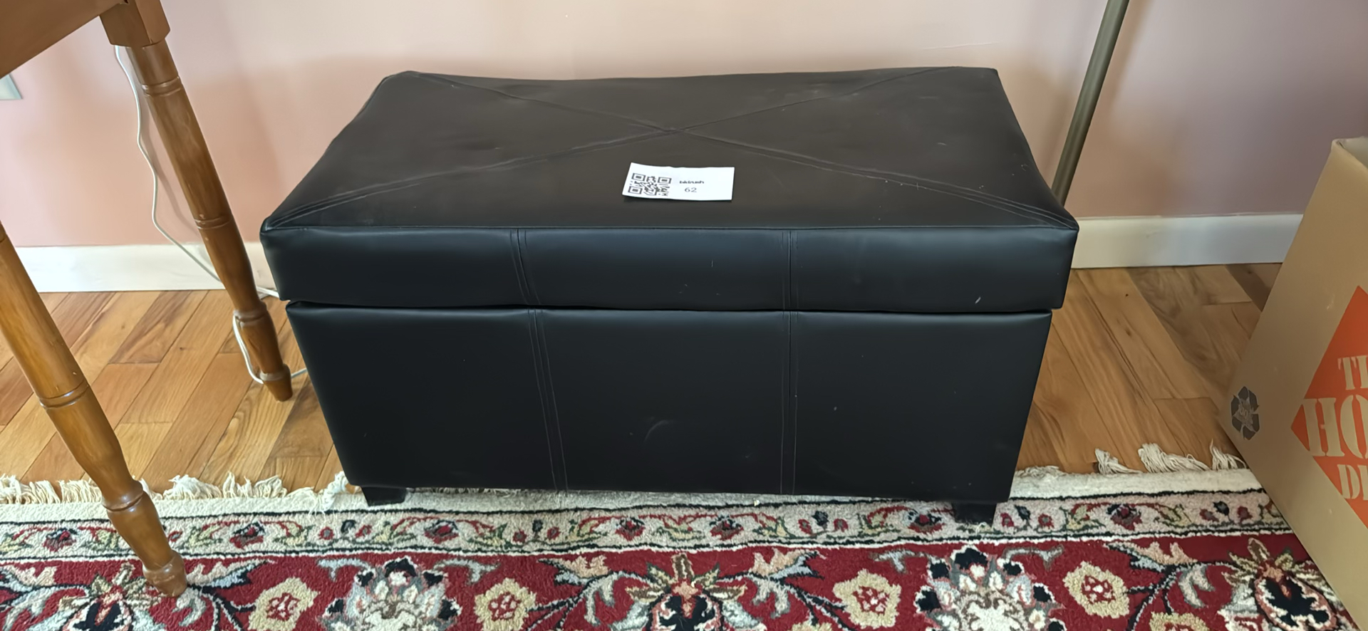 Storage Ottoman and Wooden Magazine Rack - image 4 of 6