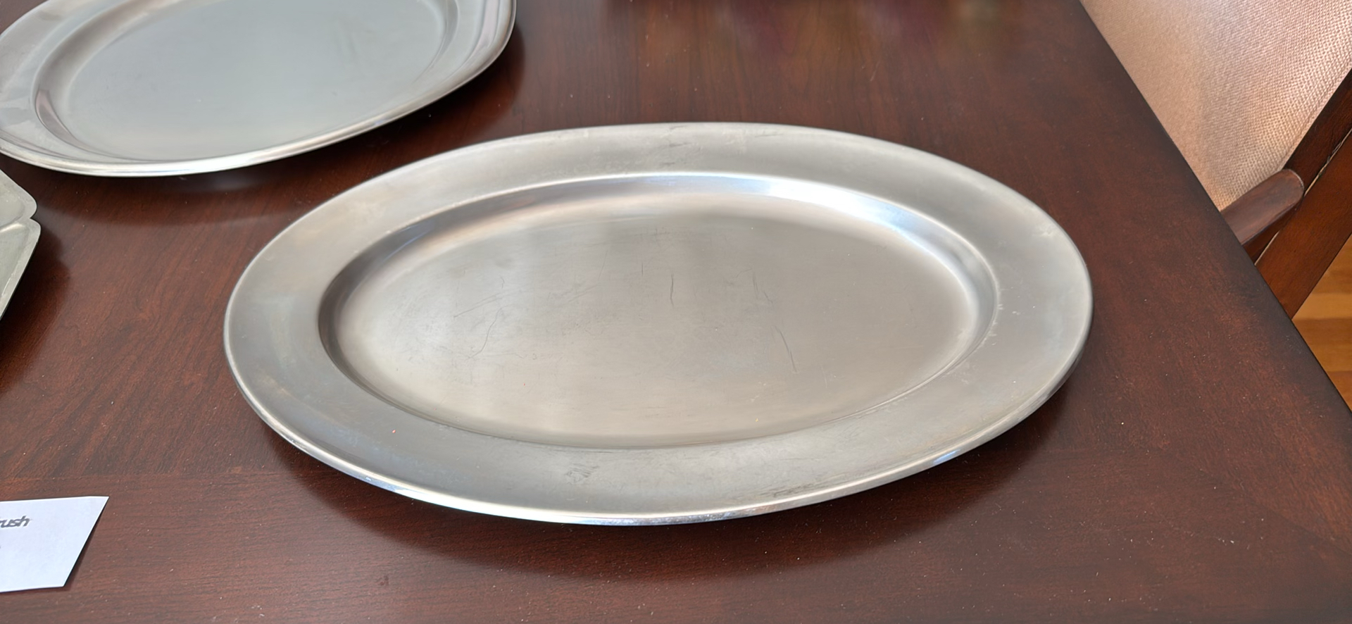 Assorted Metal Serving Platters - image 3 of 5