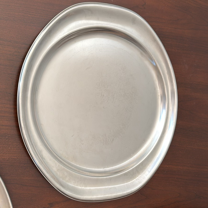 Assorted Metal Serving Platters - image 5 of 5