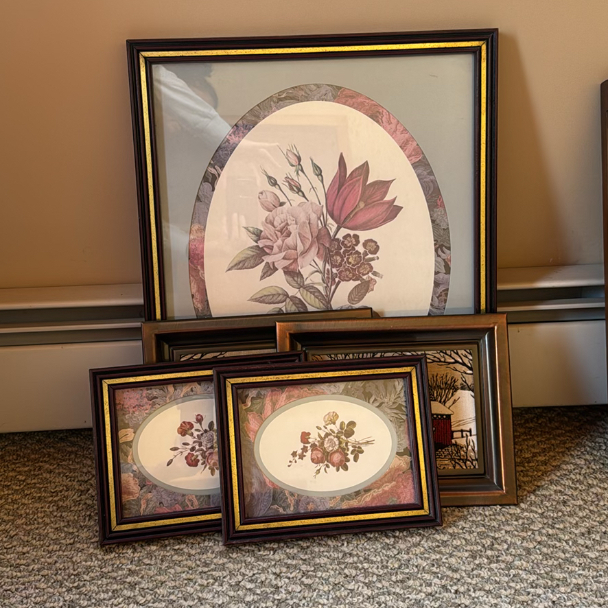 Five Framed Decorative Art Prints - image 1 of 4