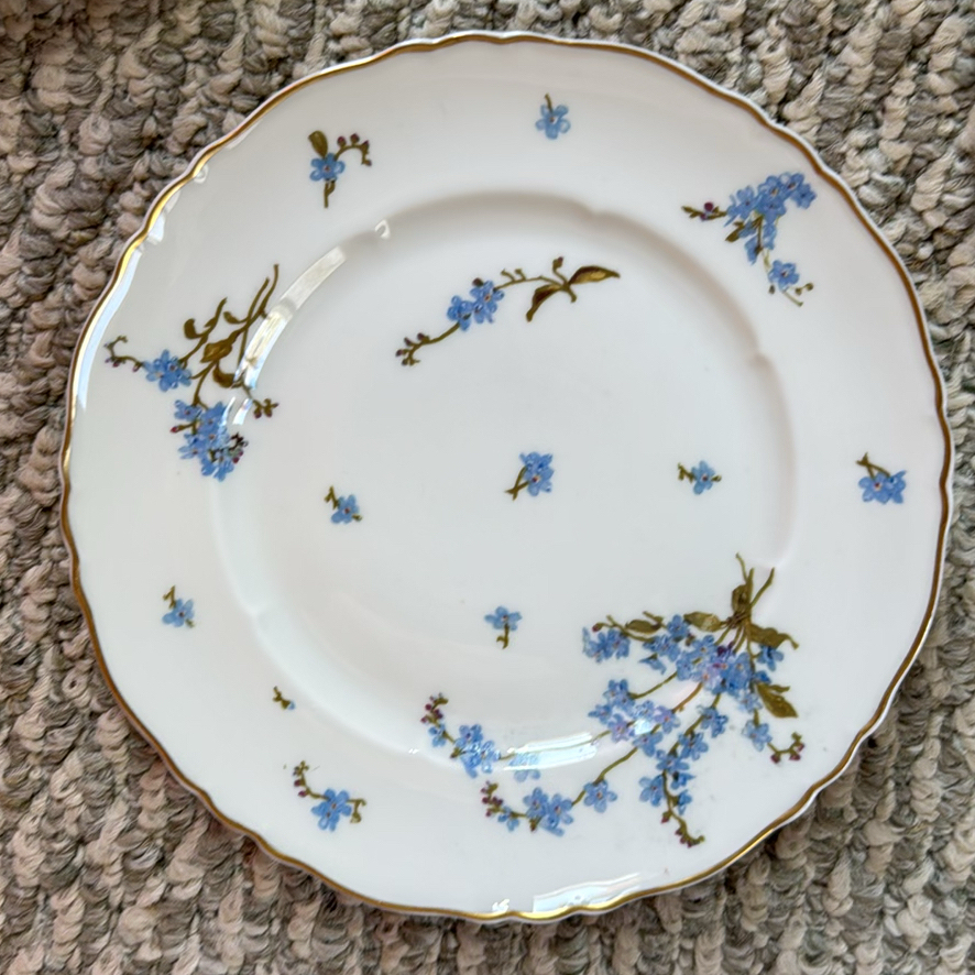 Four Decorative Floral Porcelain Plates - image 5 of 9