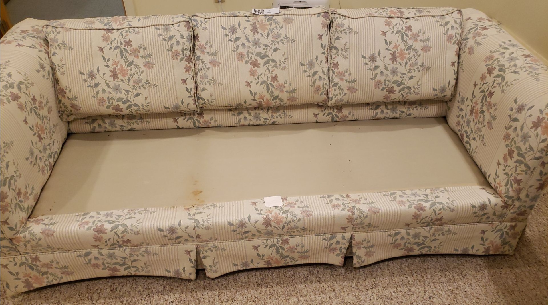 Floral Upholstered Sofa - image 4 of 4
