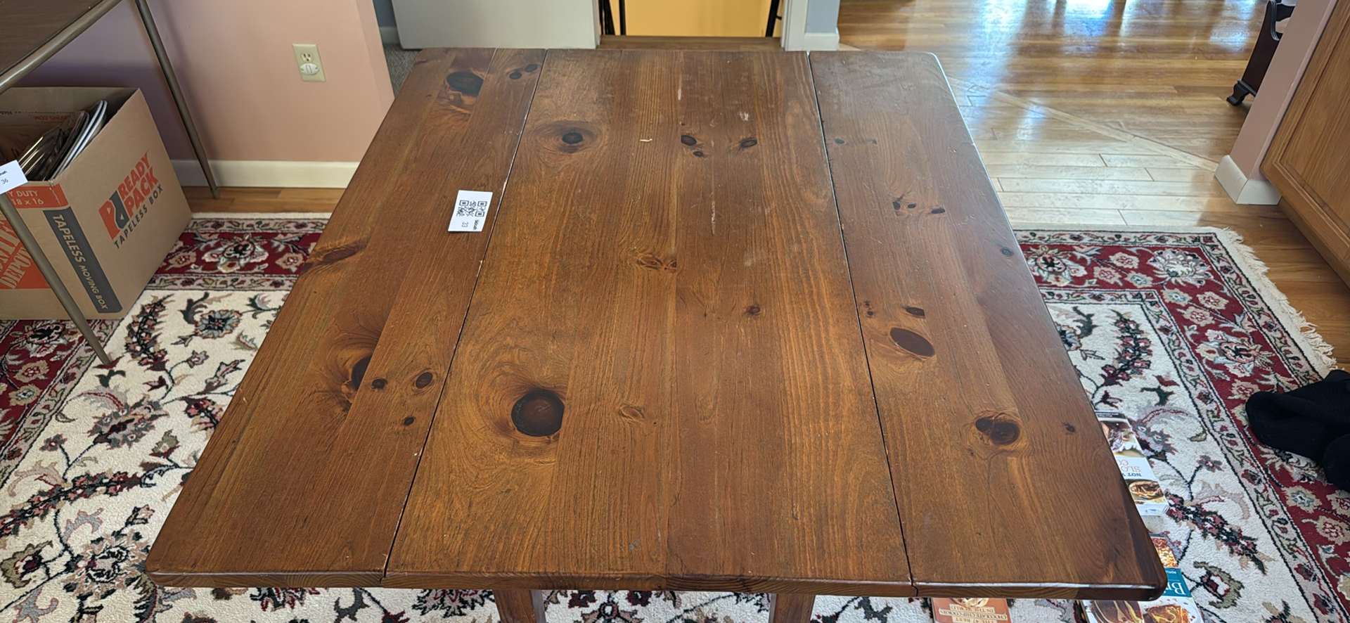 Wooden Drop-Leaf Table - image 4 of 5