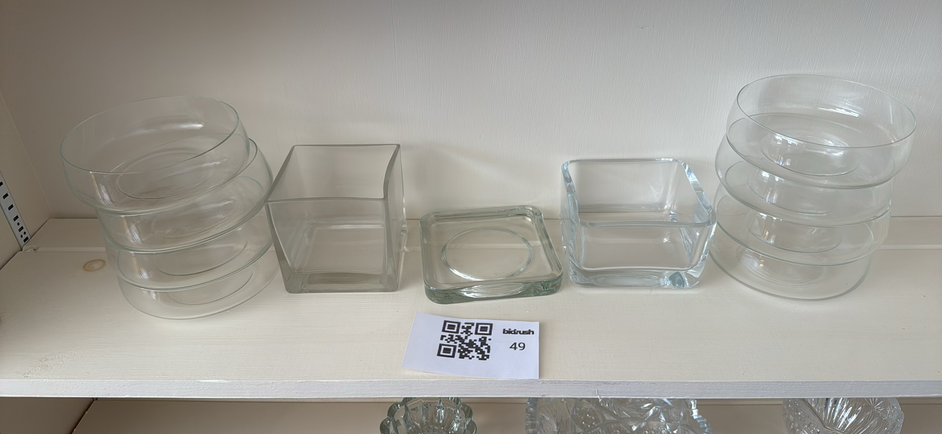 Assorted Clear Glass Bowls and Square Containers - image 1 of 3