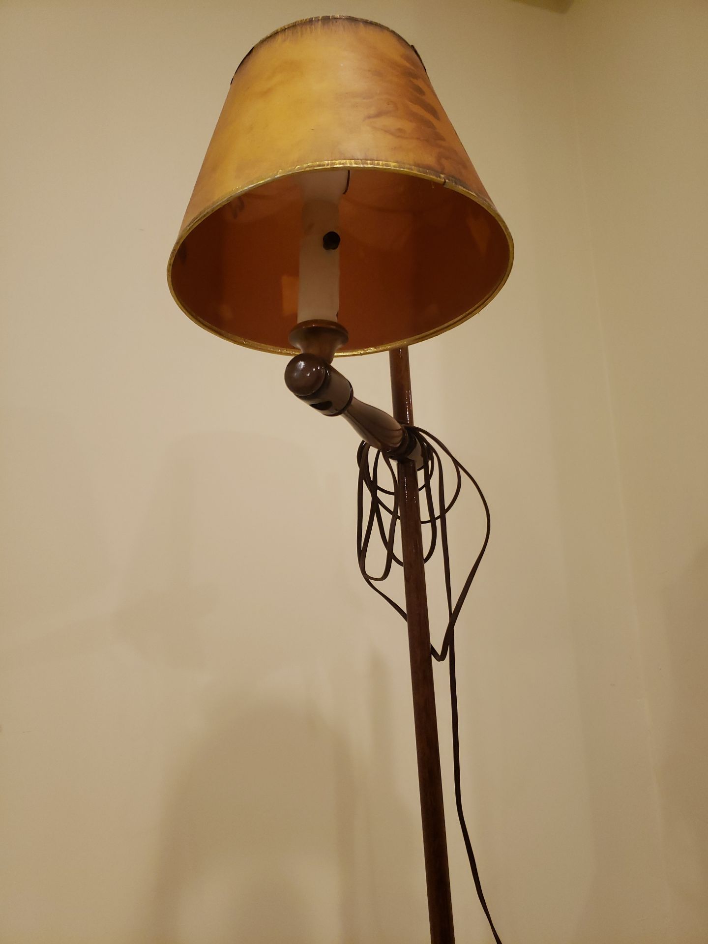 Table Lamp and Floor Lamp with Shades - image 3 of 4