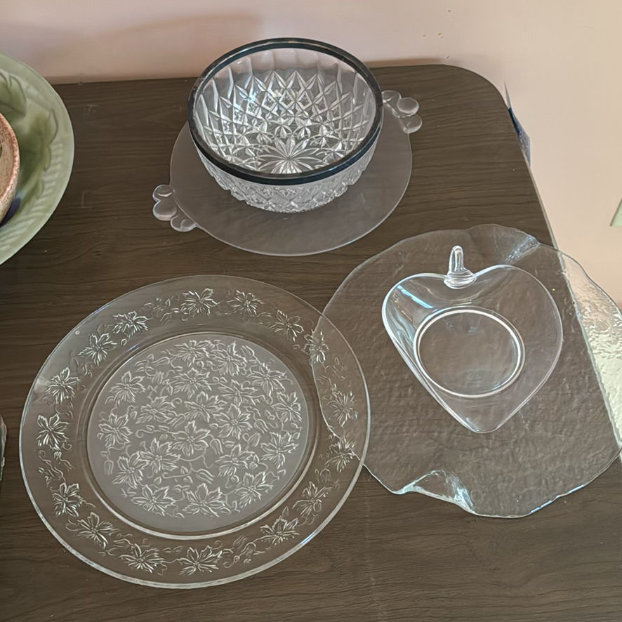 Assorted Glass Serving Dishes and Plates - image 1 of 7