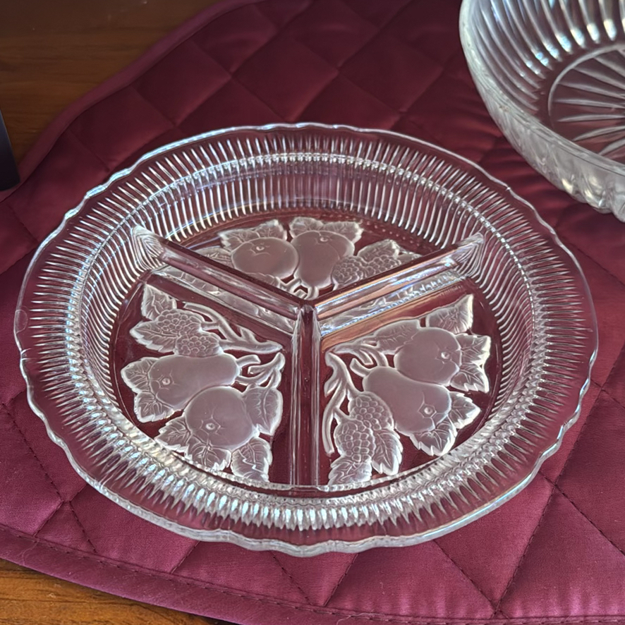 Assorted Glass Serving Dishes, Metal Picks, Ceramic Pitcher, and Card Set - image 3 of 6