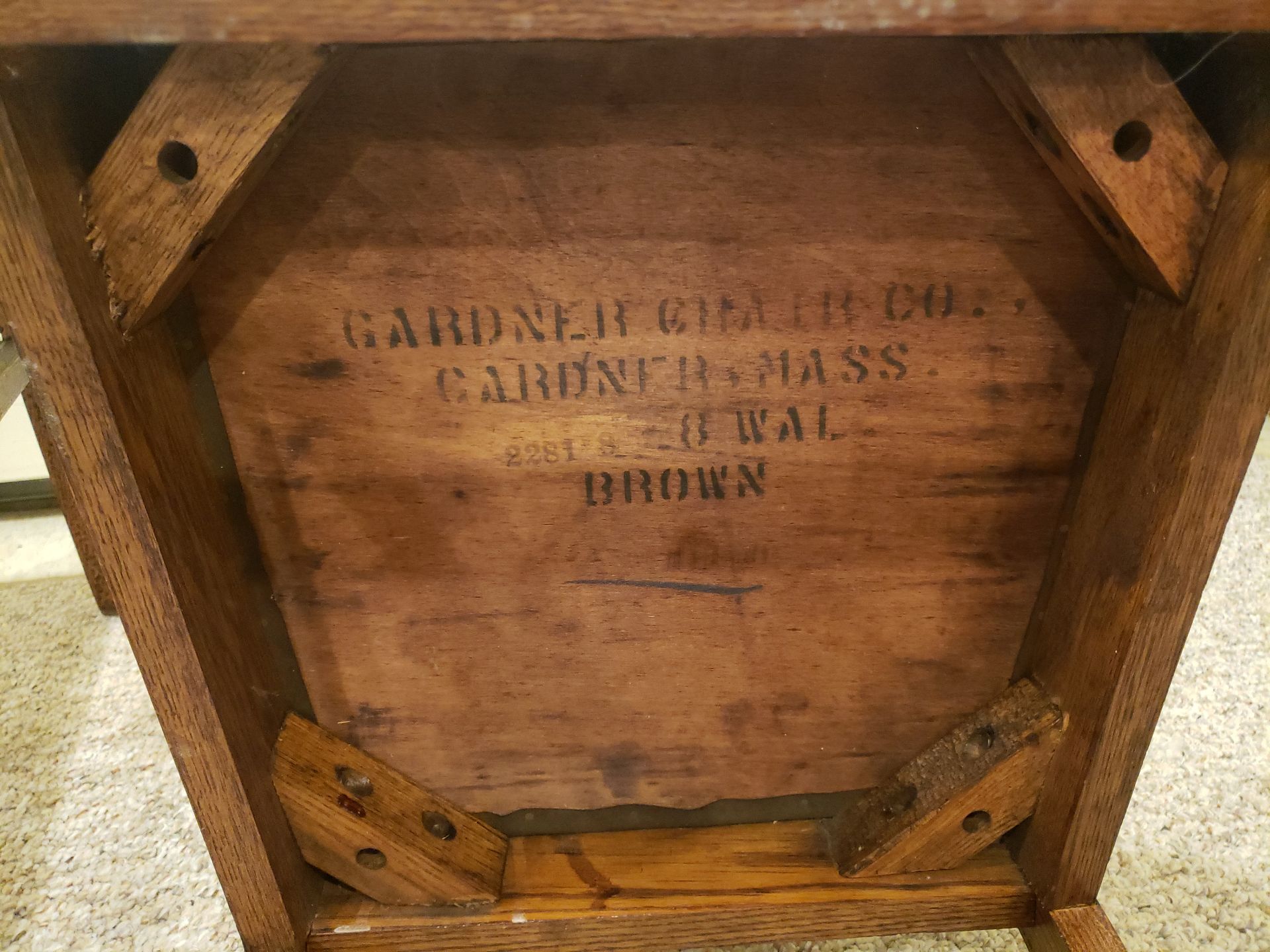 Two Gardner Chair Co. Wooden Dining Chairs - image 3 of 4
