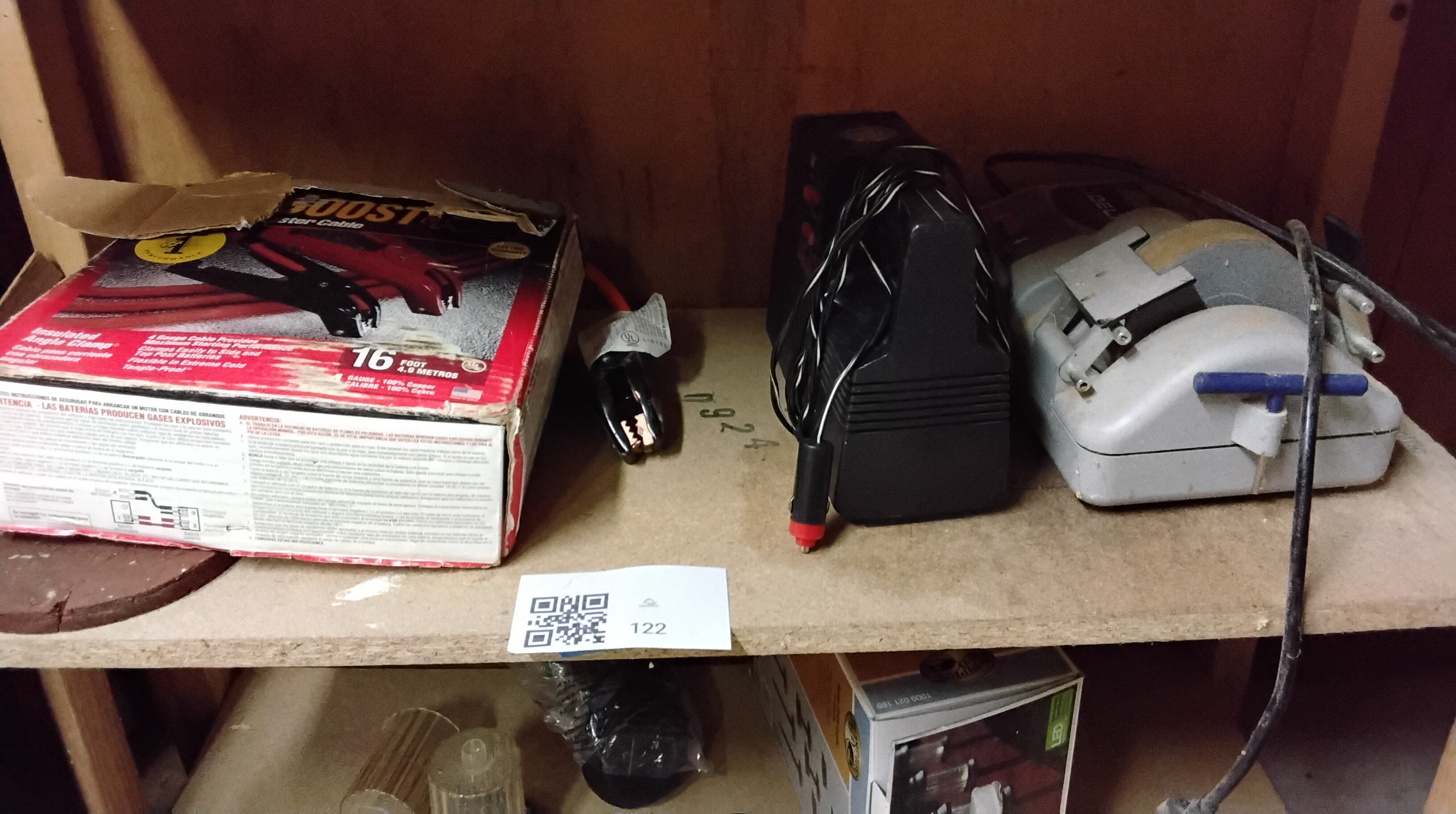 Battery Booster Cables, Power Inverter, and Bench Grinder - image 1 of 4
