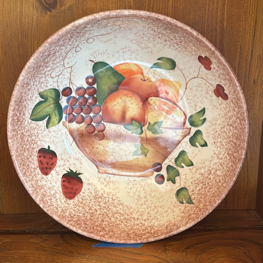 Five-Piece Ceramic Fruit-Decorated Dish Set - image 3 of 8