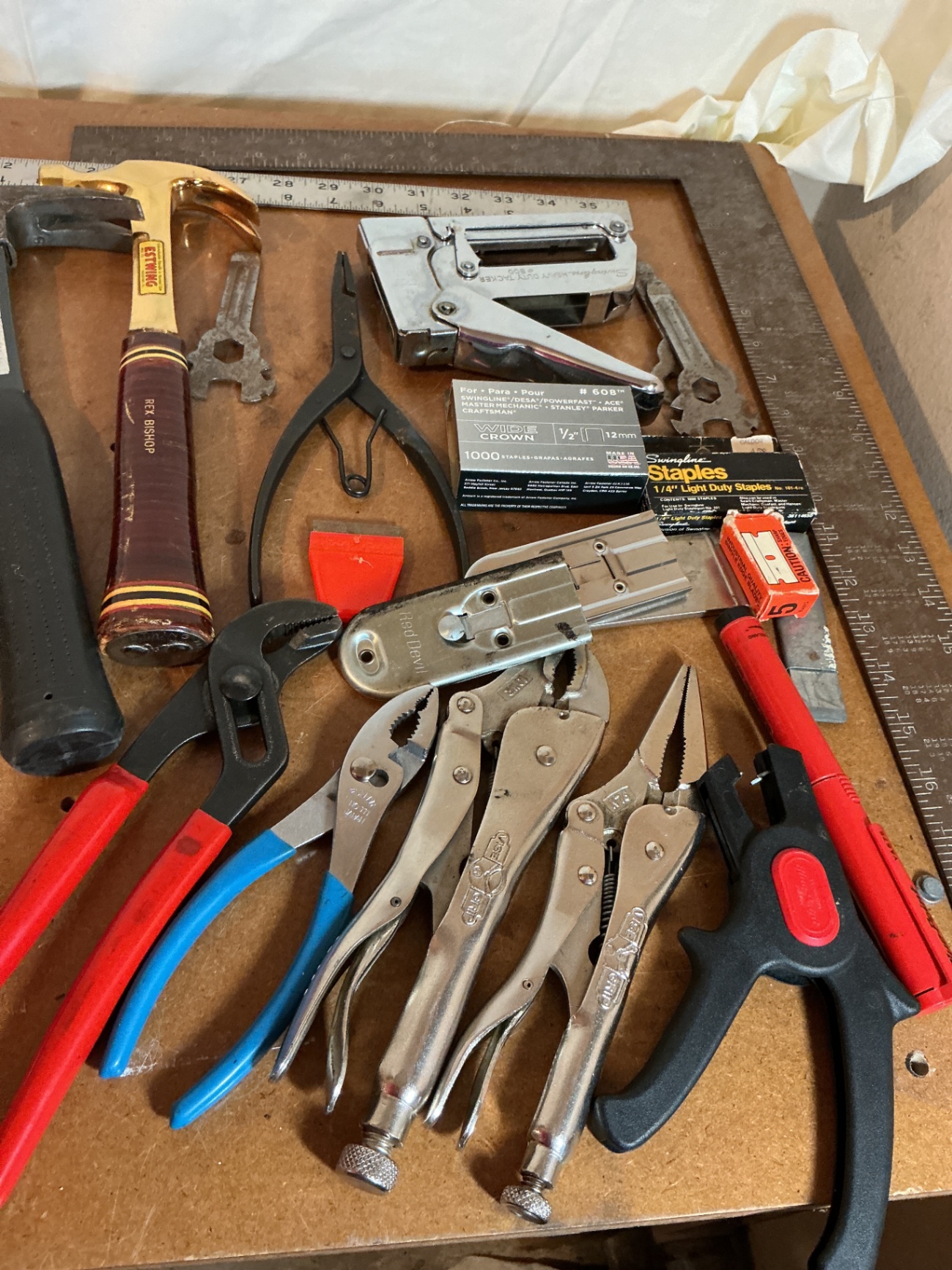 Assorted hand tools and hardware - image 3 of 6