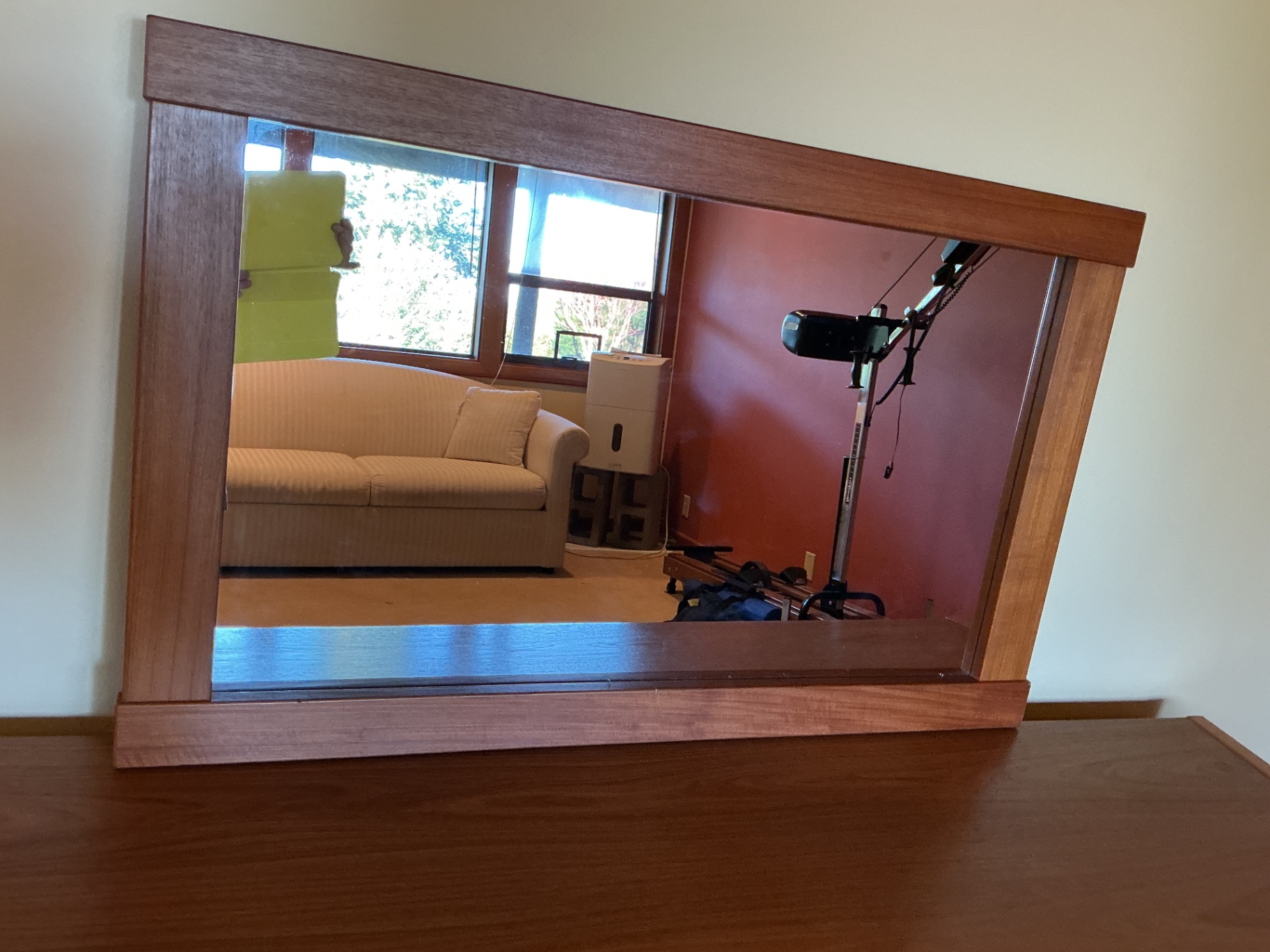 Danish MId-Century Modern Teak Dresser & Mirror - image 5 of 7