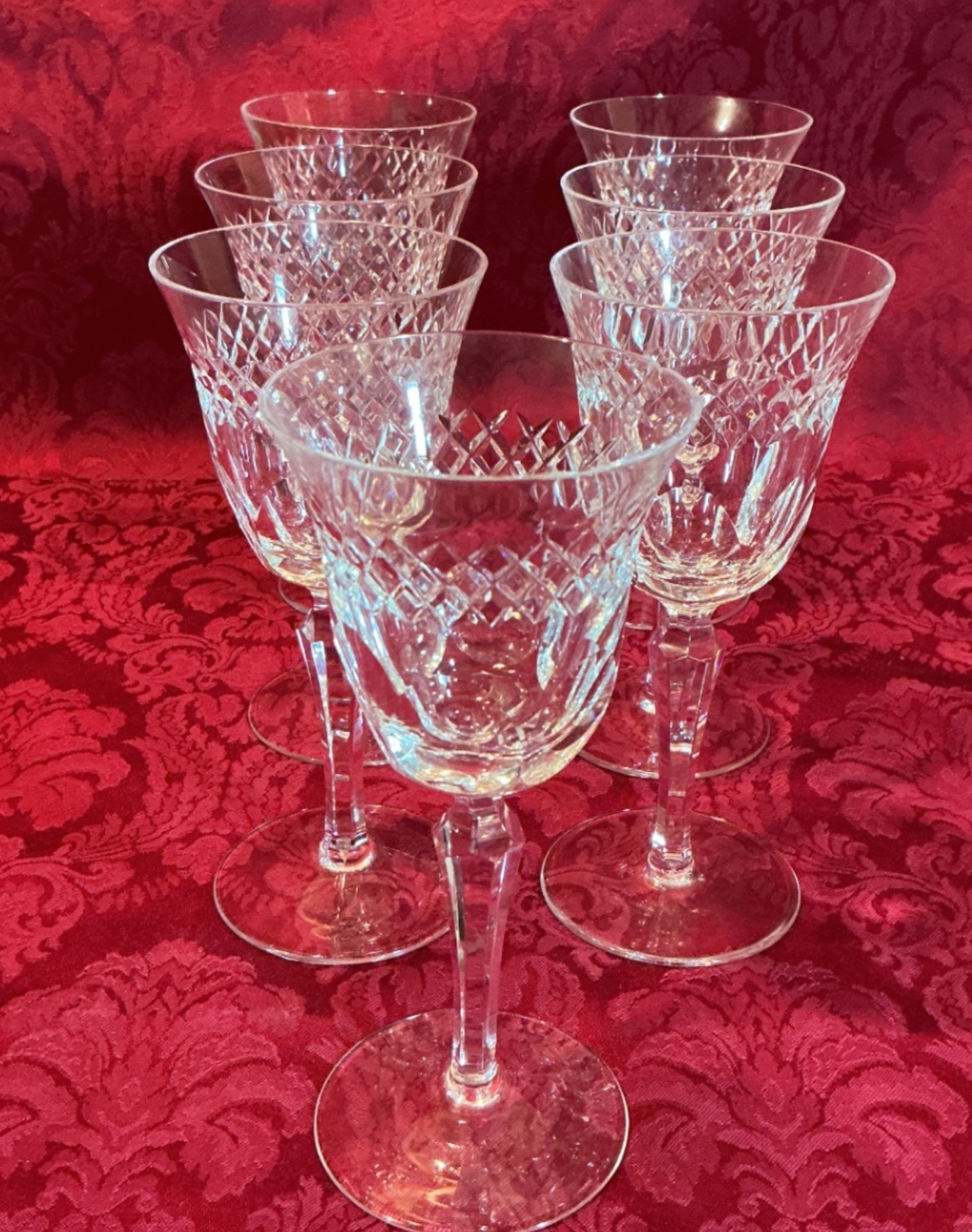 Vintage German Crystal stemware set (champagne flutes and coupe glasses) - image 6 of 6