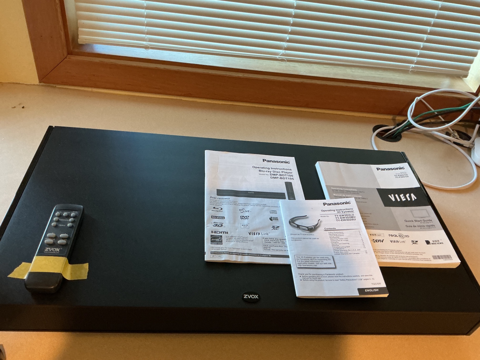 LG Panasonic TV w/ Blu-ray player, Apple TV 4K, 3D glasses, and more - image 6 of 15