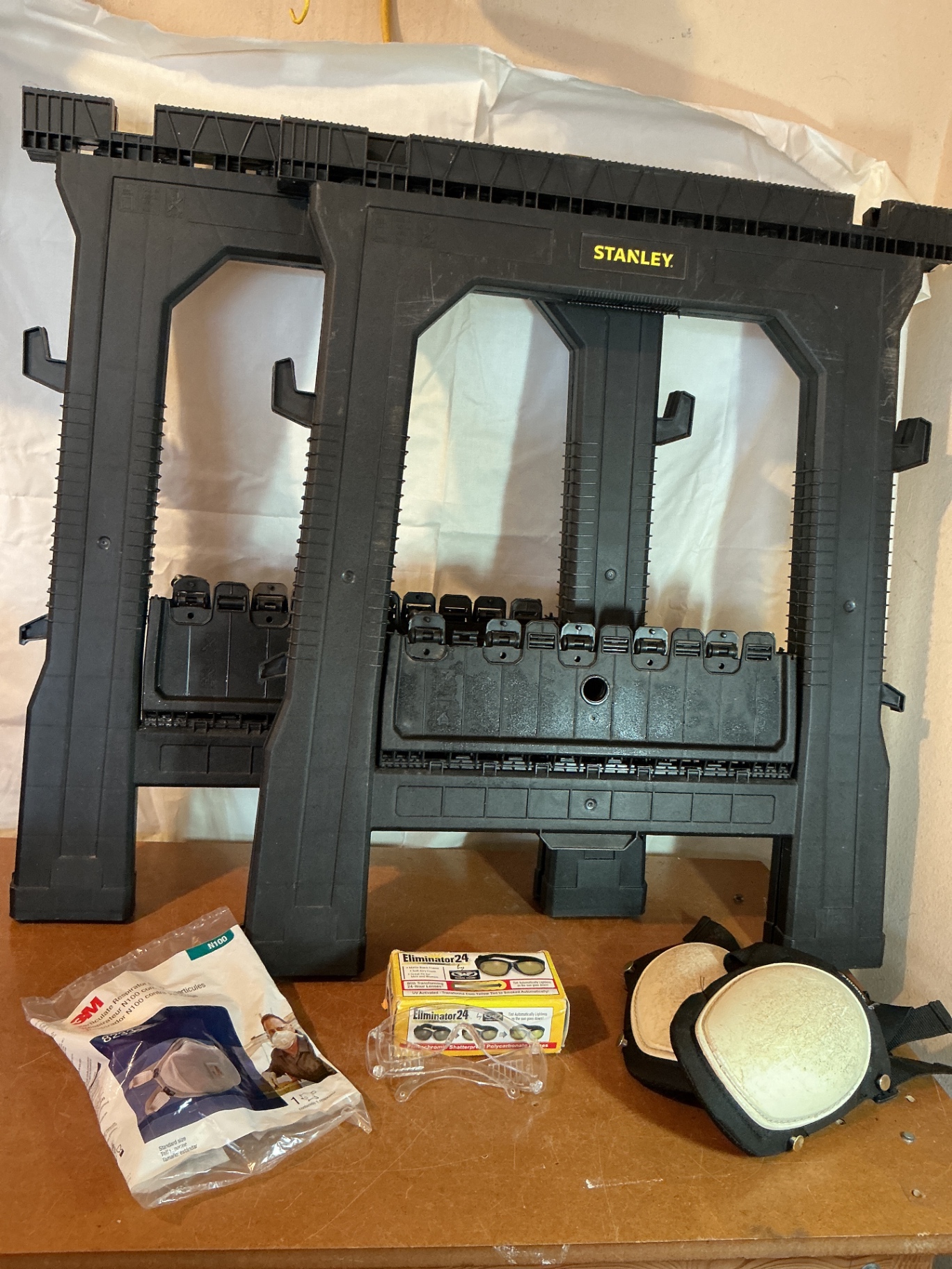 Stanley sawhorses with safety gear - image 1 of 5