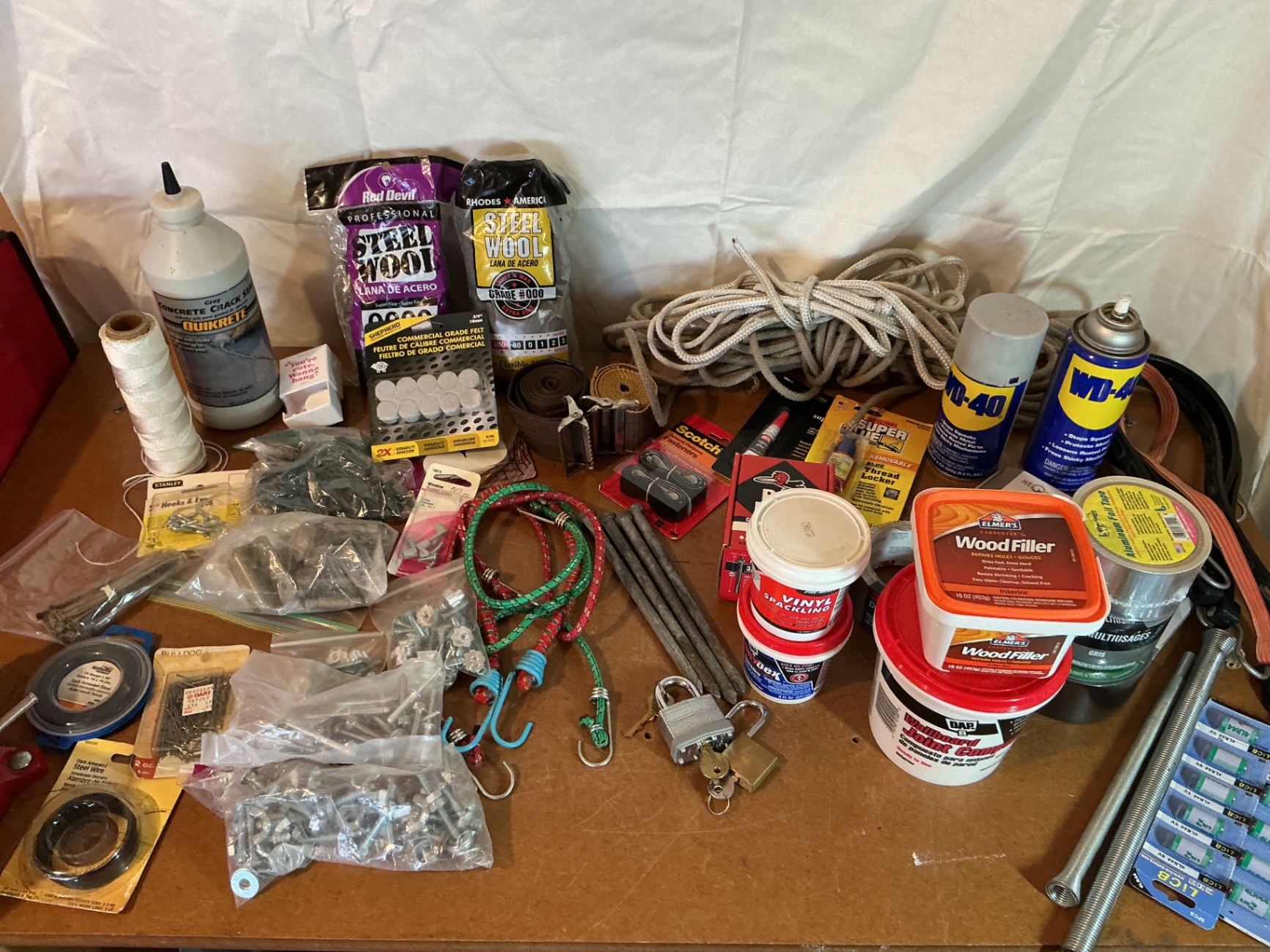 Assorted hardware, fasteners, and repair supplies - image 1 of 6