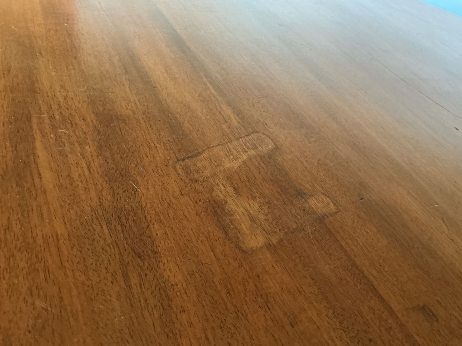 Round wooden coffee table with pedestal base - image 4 of 5