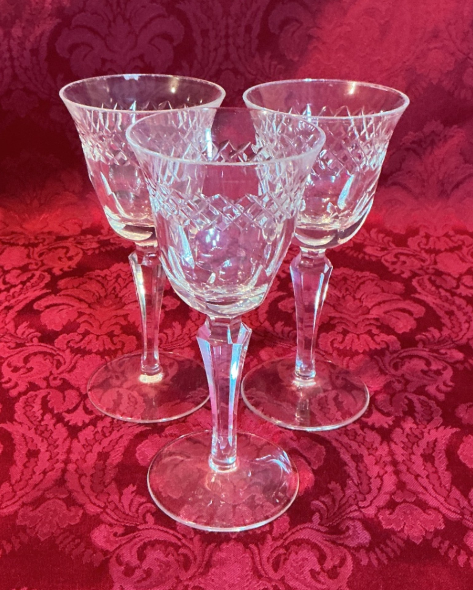 Vintage German Crystal stemware set (champagne flutes and coupe glasses) - image 5 of 6
