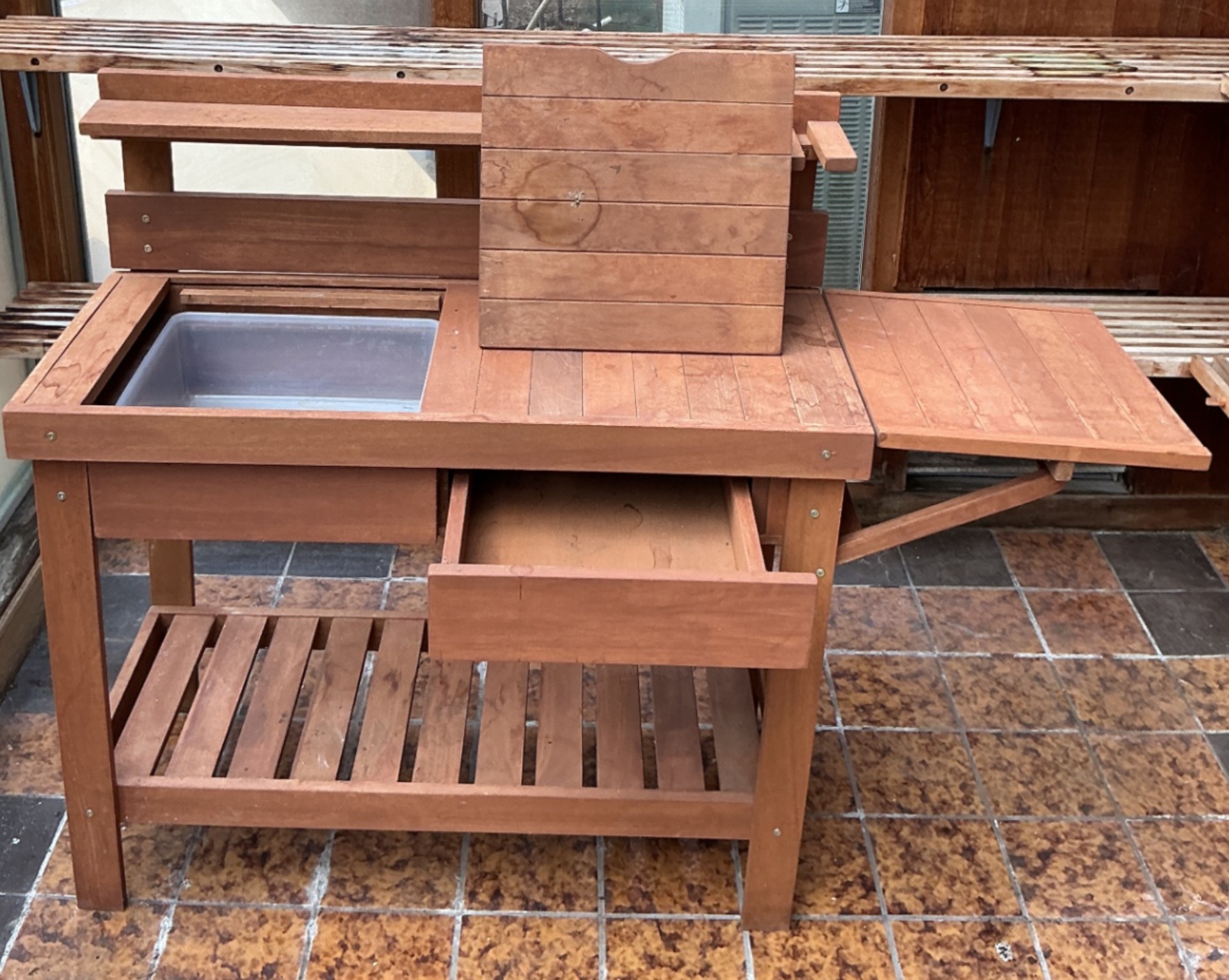 Wood Potting Bench, potting supplies - image 2 of 6