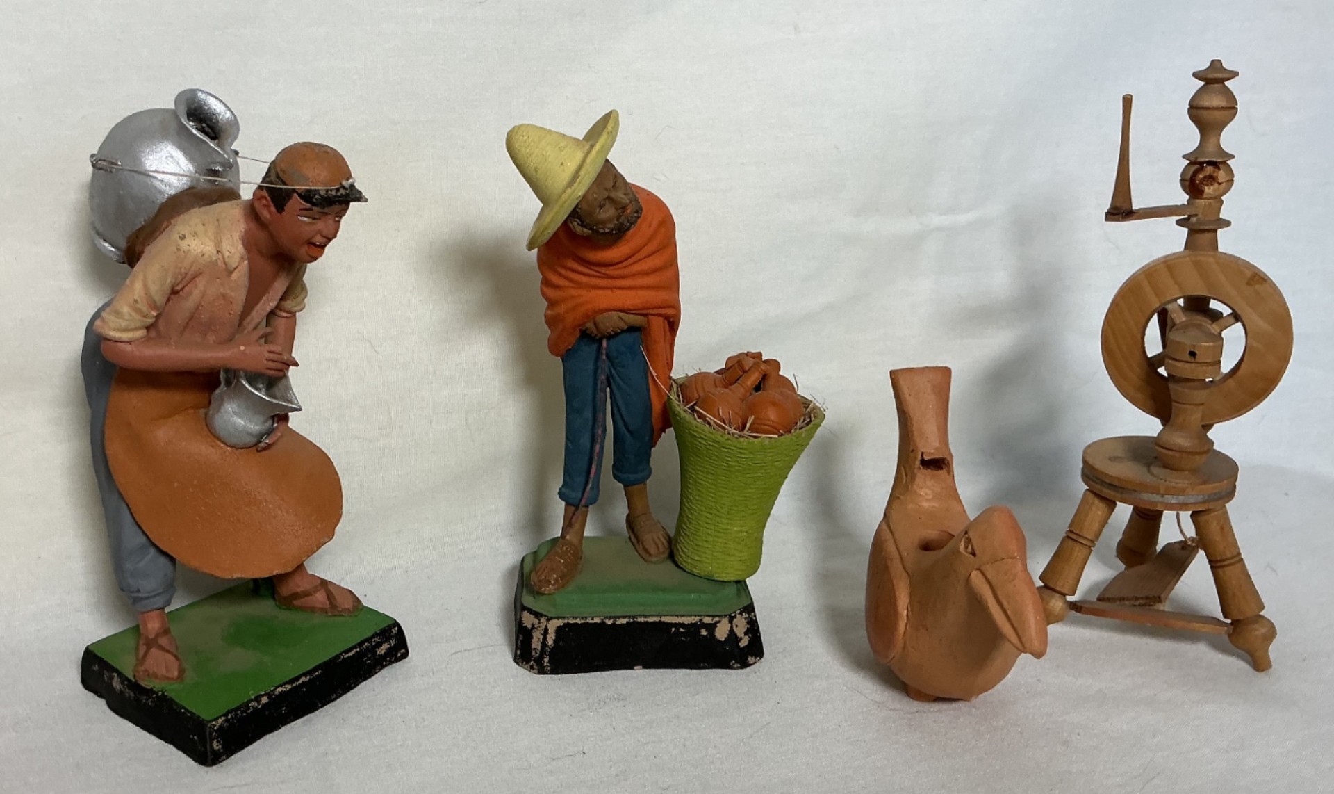 Collection of Folk Art Figurines and Clay Figures - image 3 of 6