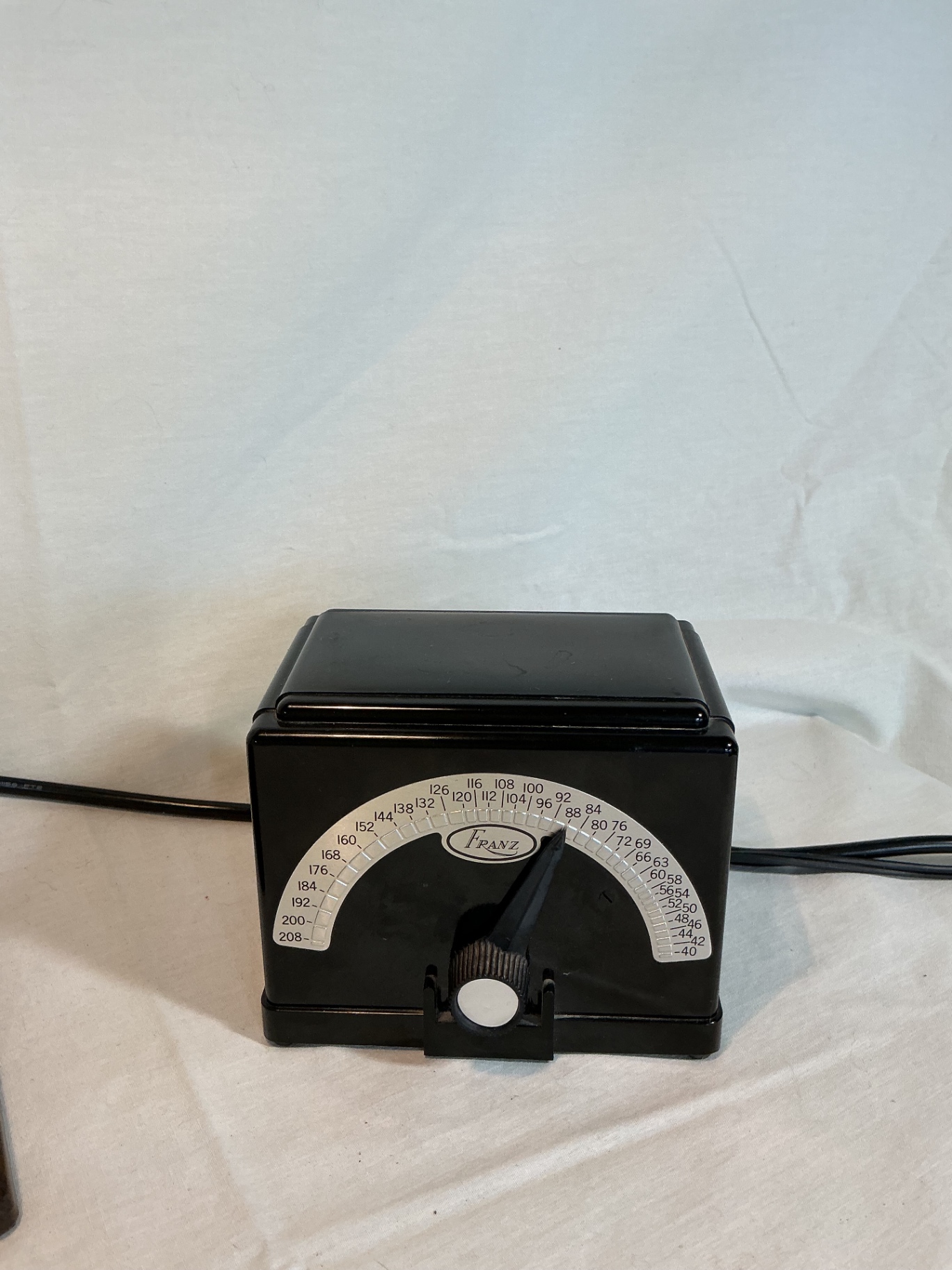 Industrial adjustable desk lamp with frosted shade and vintage metronomes. - image 3 of 5