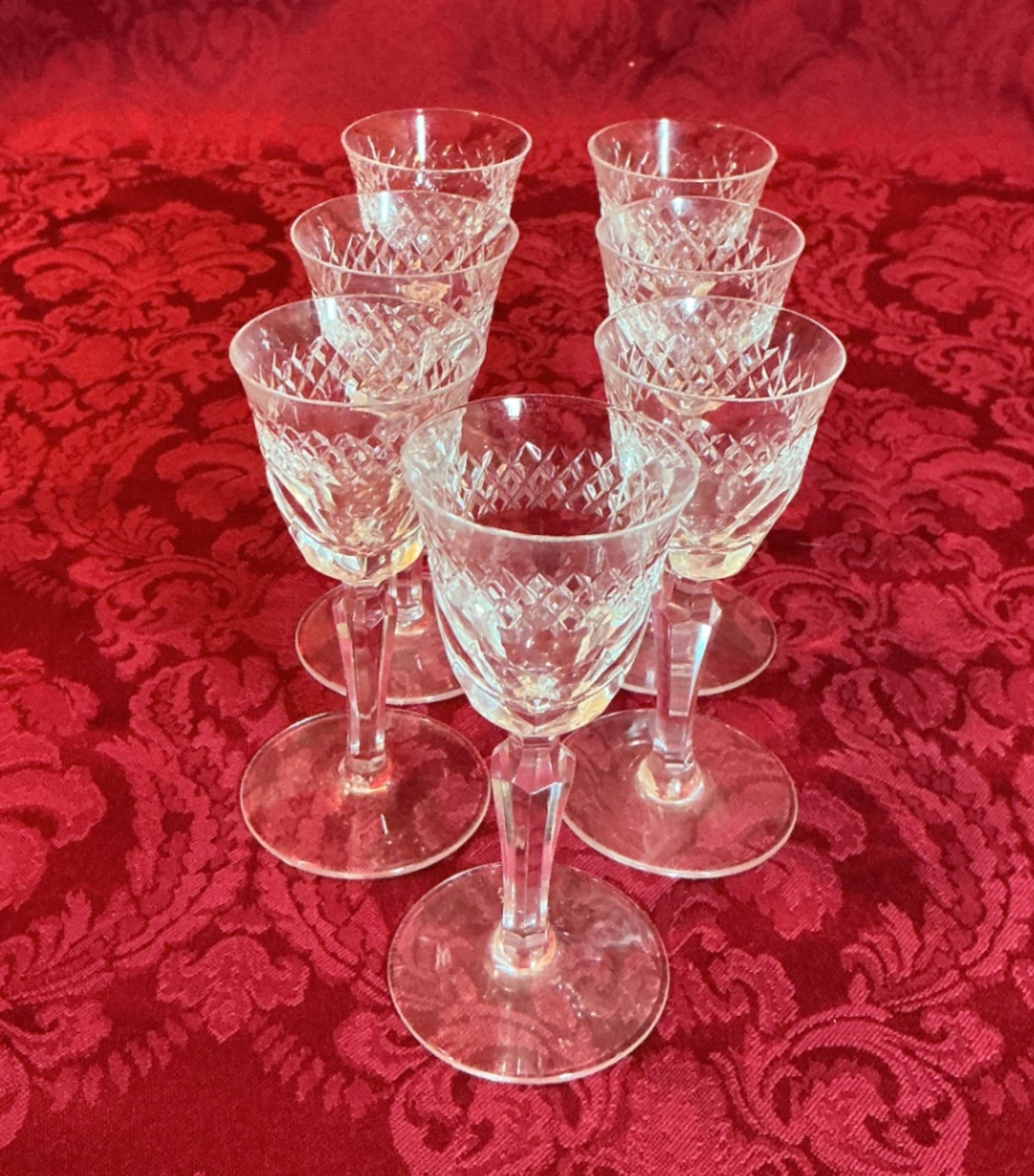 Vintage German Crystal stemware set (champagne flutes and coupe glasses) - image 2 of 6