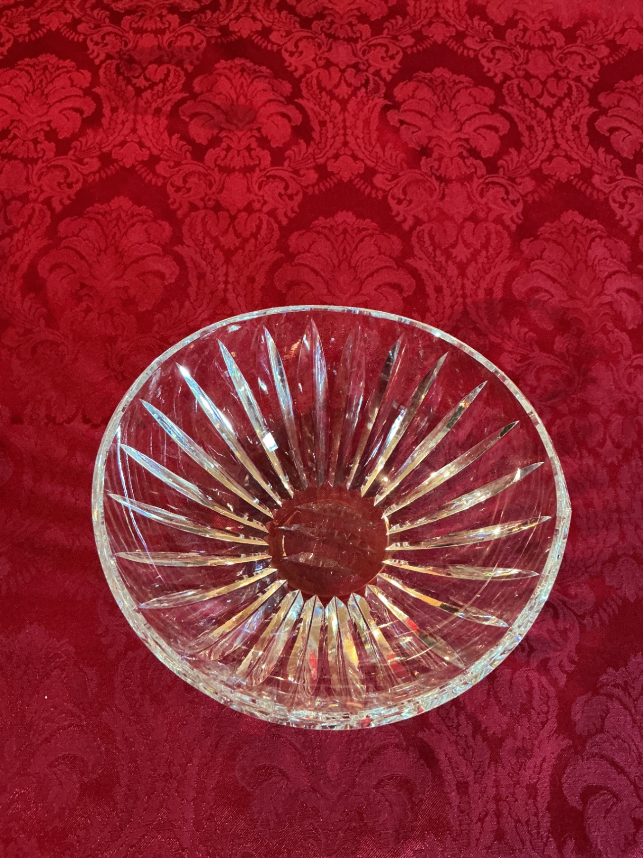 Crystal glass plate and bowl - image 4 of 4