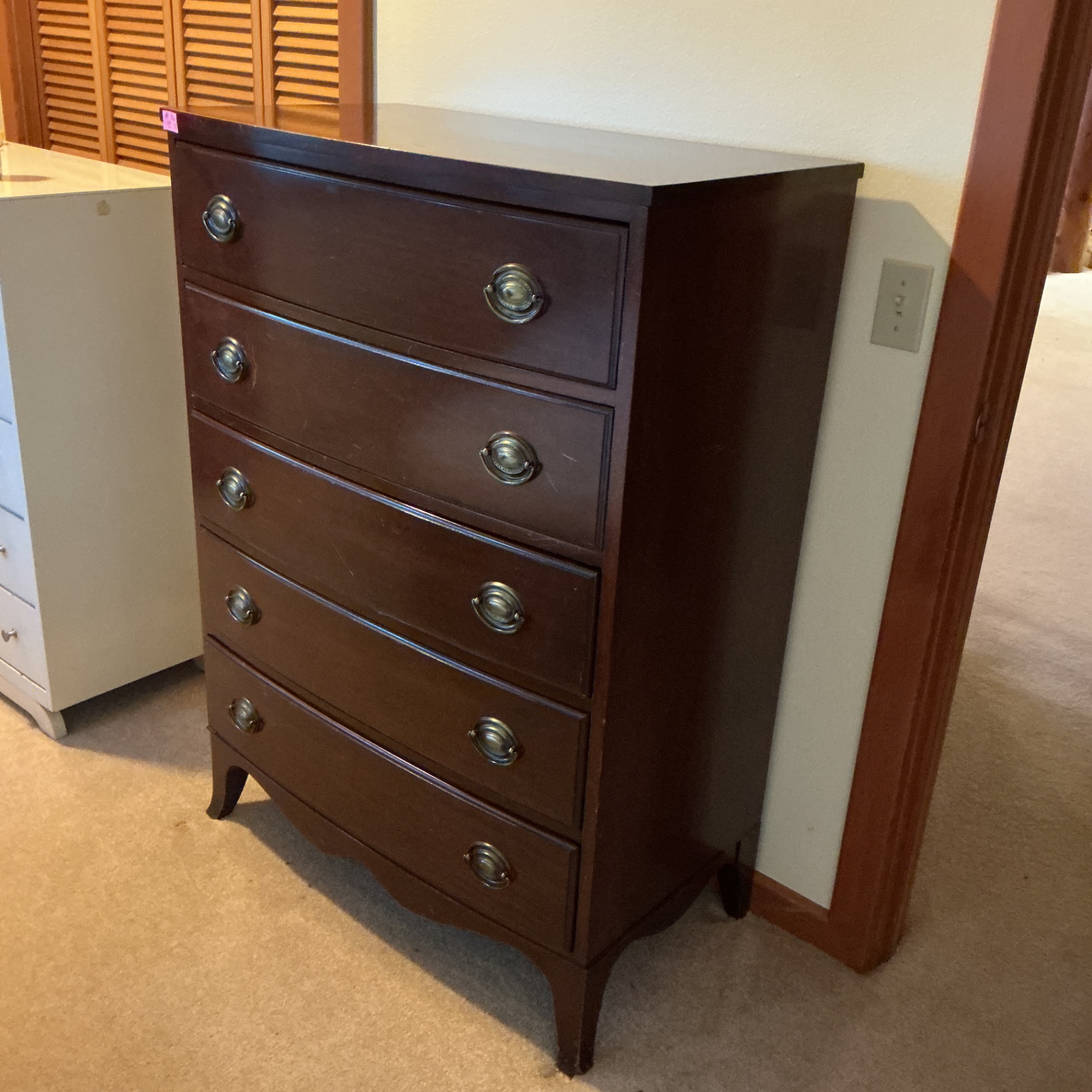 Vintage mahogany six-drawer dresser - image 1 of 7