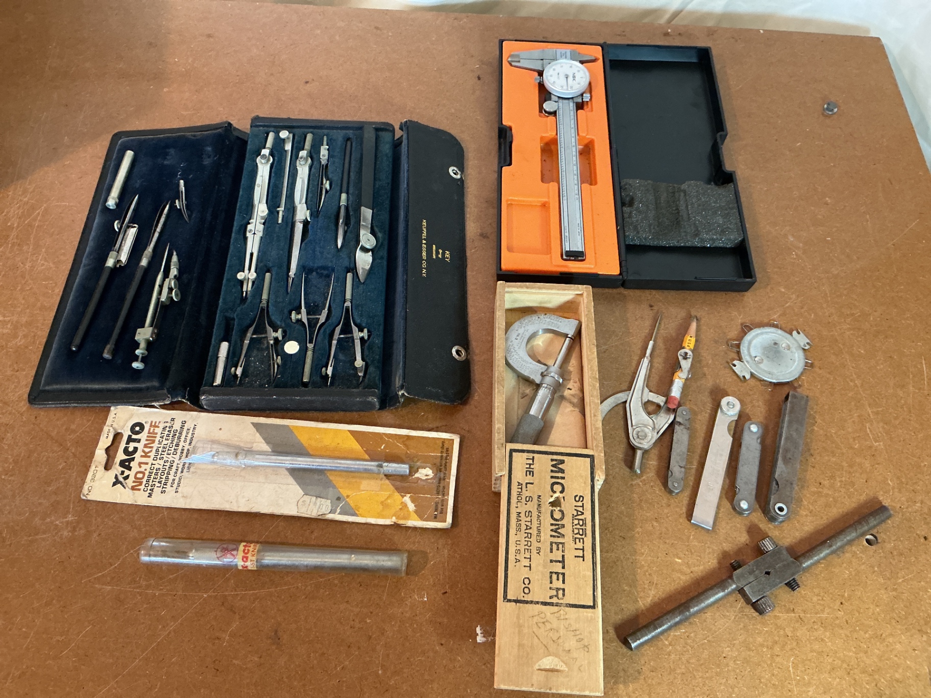 Vintage drafting and precision measuring tools set - image 1 of 5