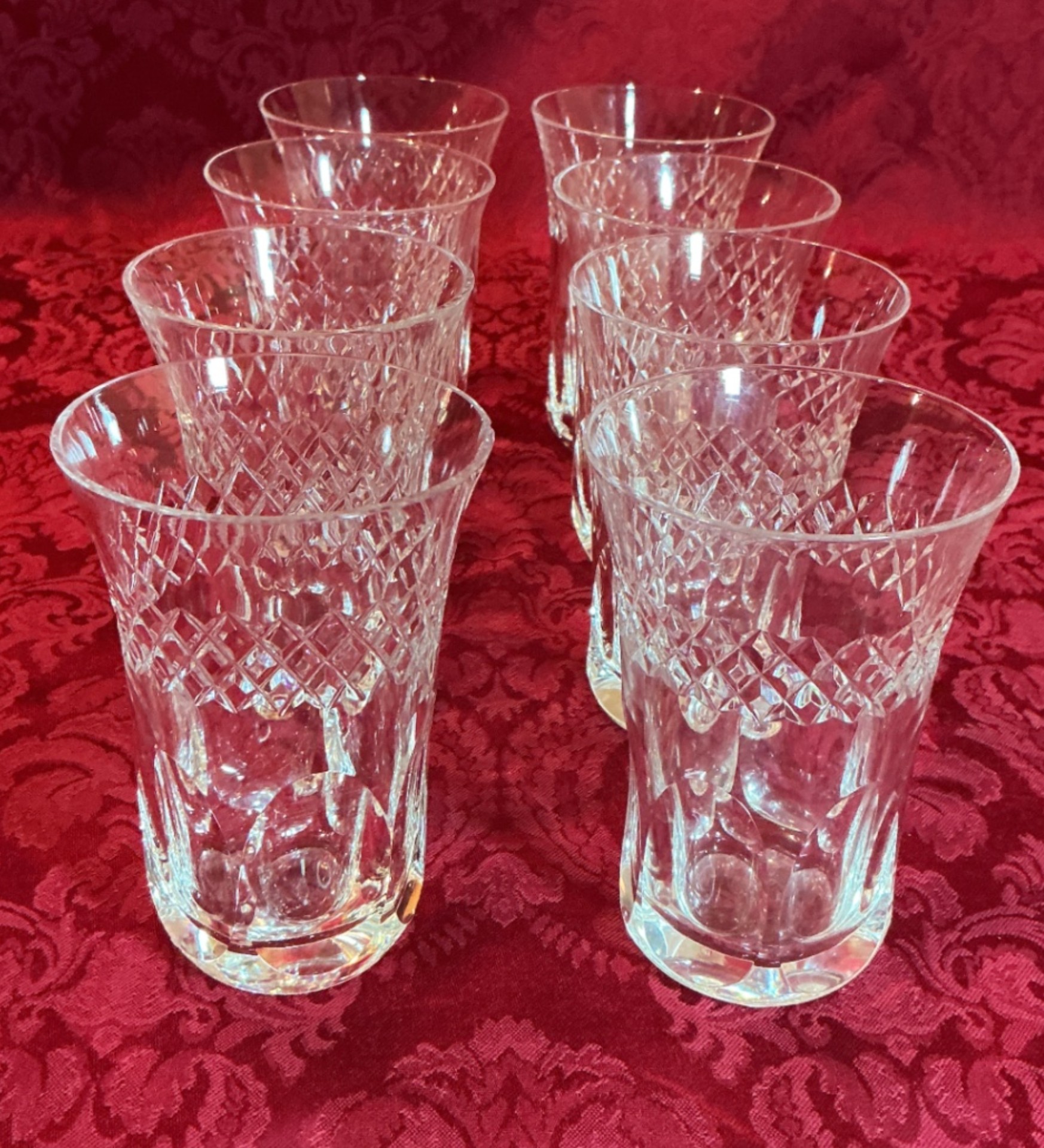 Vintage German Crystal stemware set (champagne flutes and coupe glasses) - image 4 of 6