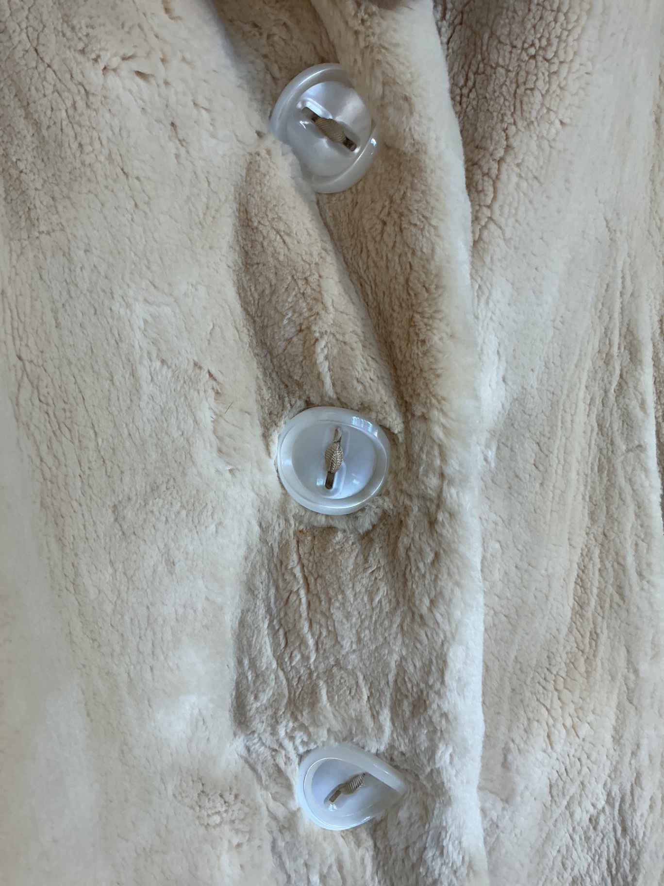 Vintage Shearling tea length coat with mink collar. - image 2 of 5