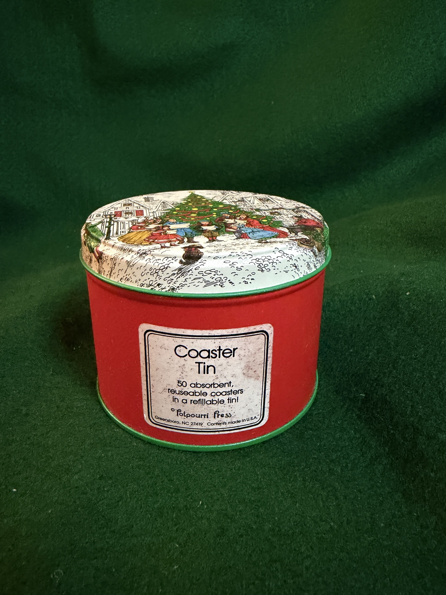 vintage Potpourri Press Coaster Tin - image 1 of 4