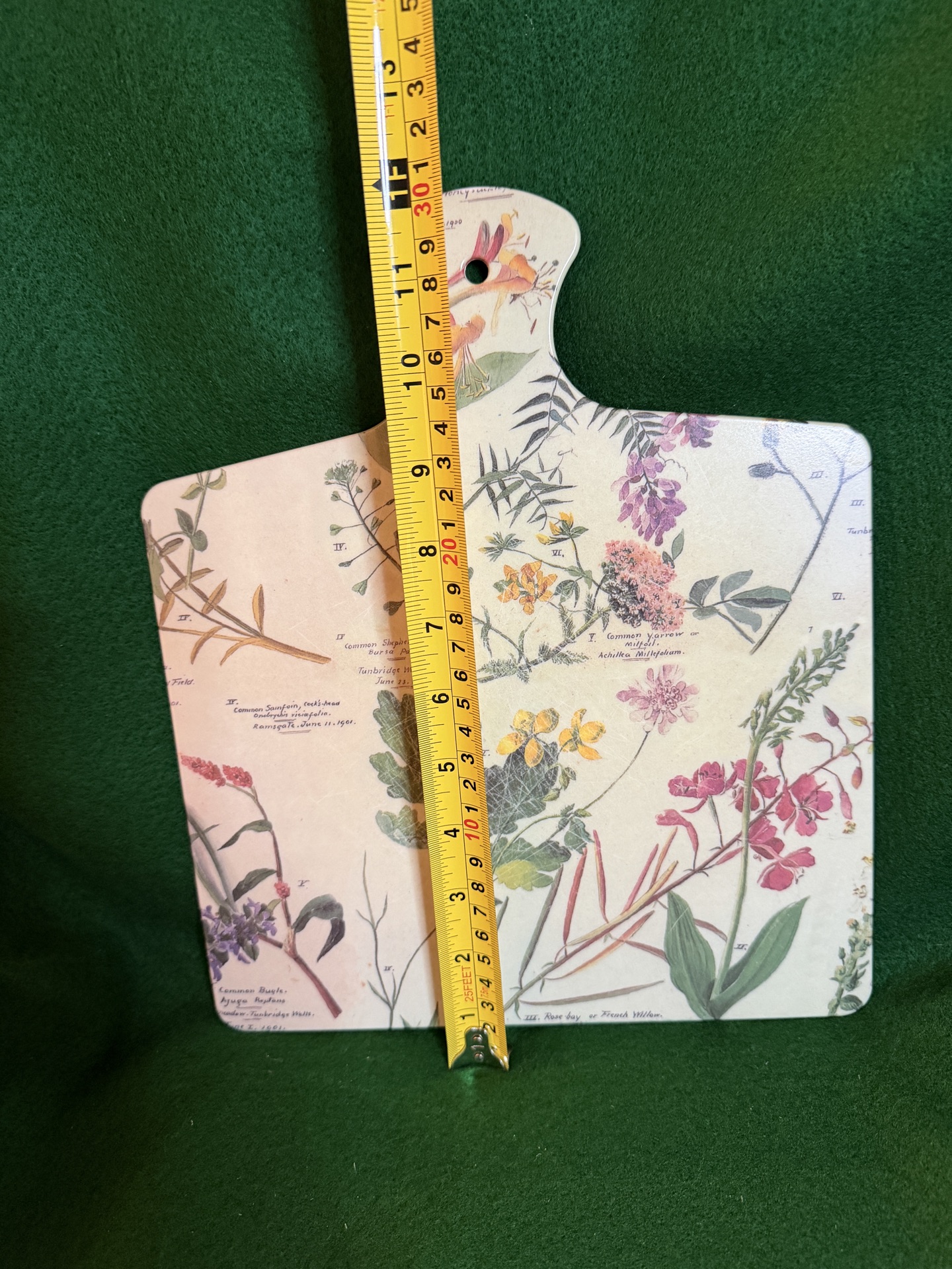 botanical print serving board - image 3 of 3