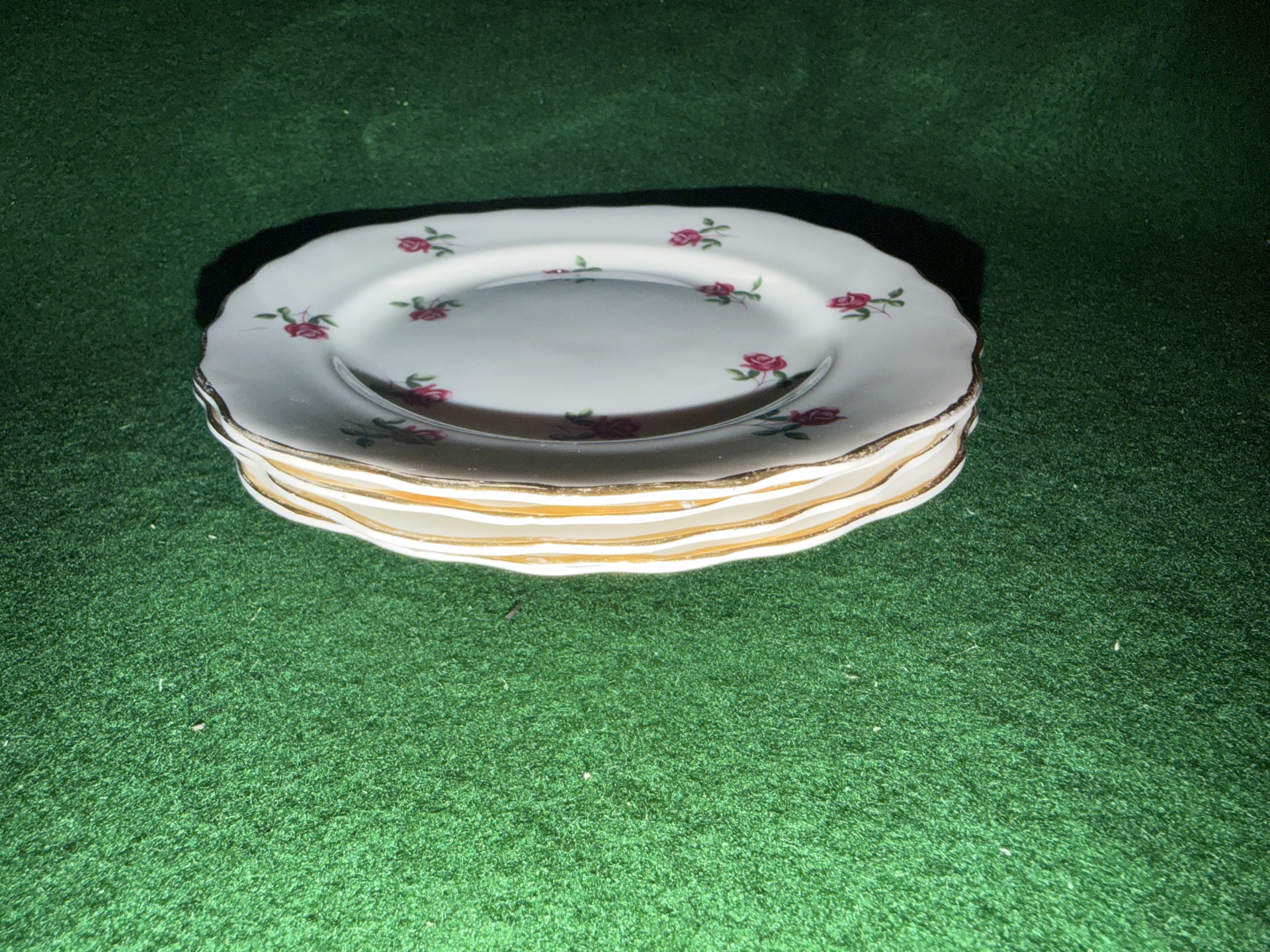 4-vintage Colclough Fragrance pattern (7433) bone china square side plates - image 5 of 9
