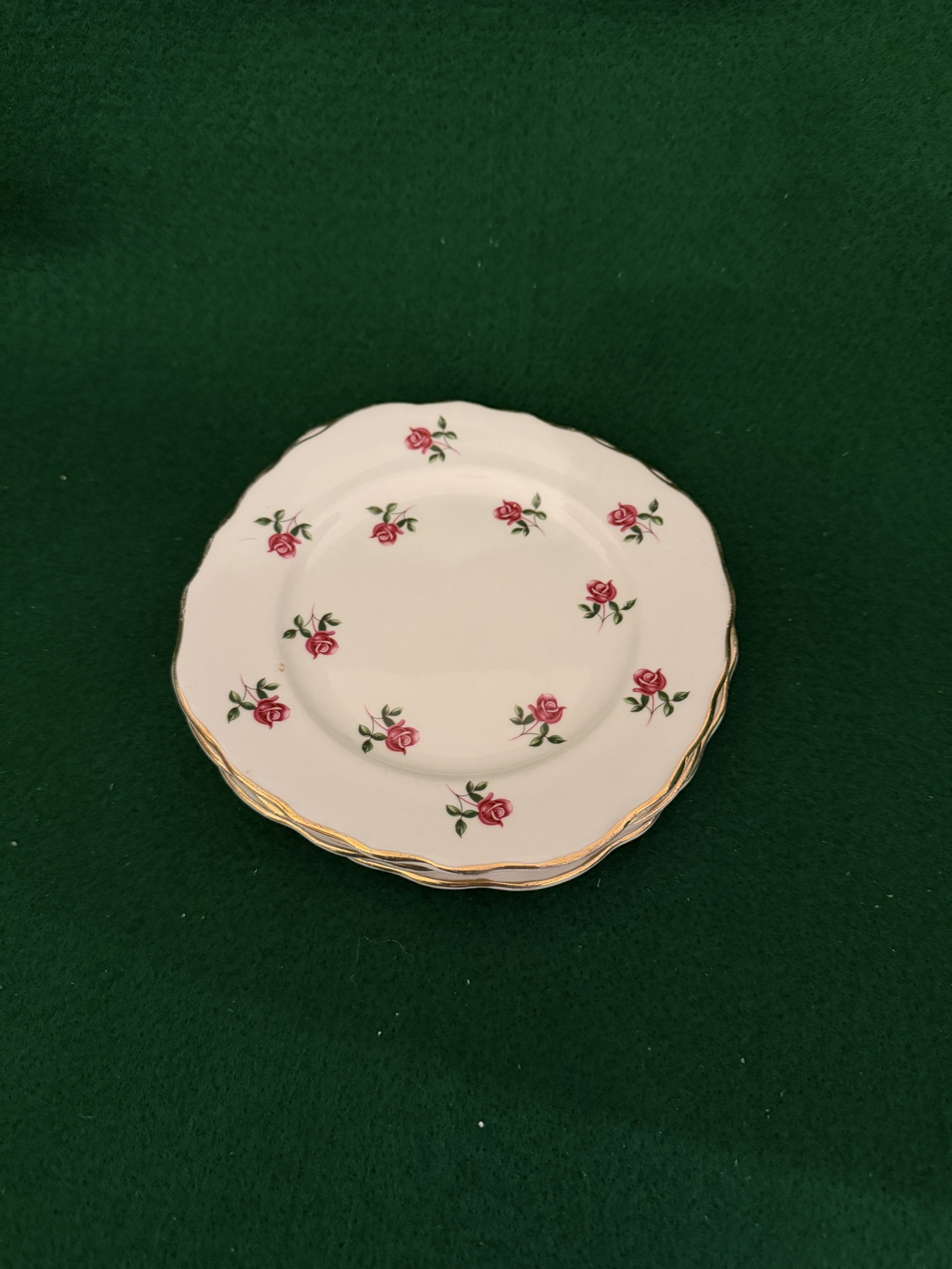 4-vintage Colclough Fragrance pattern (7433) bone china square side plates - image 2 of 9