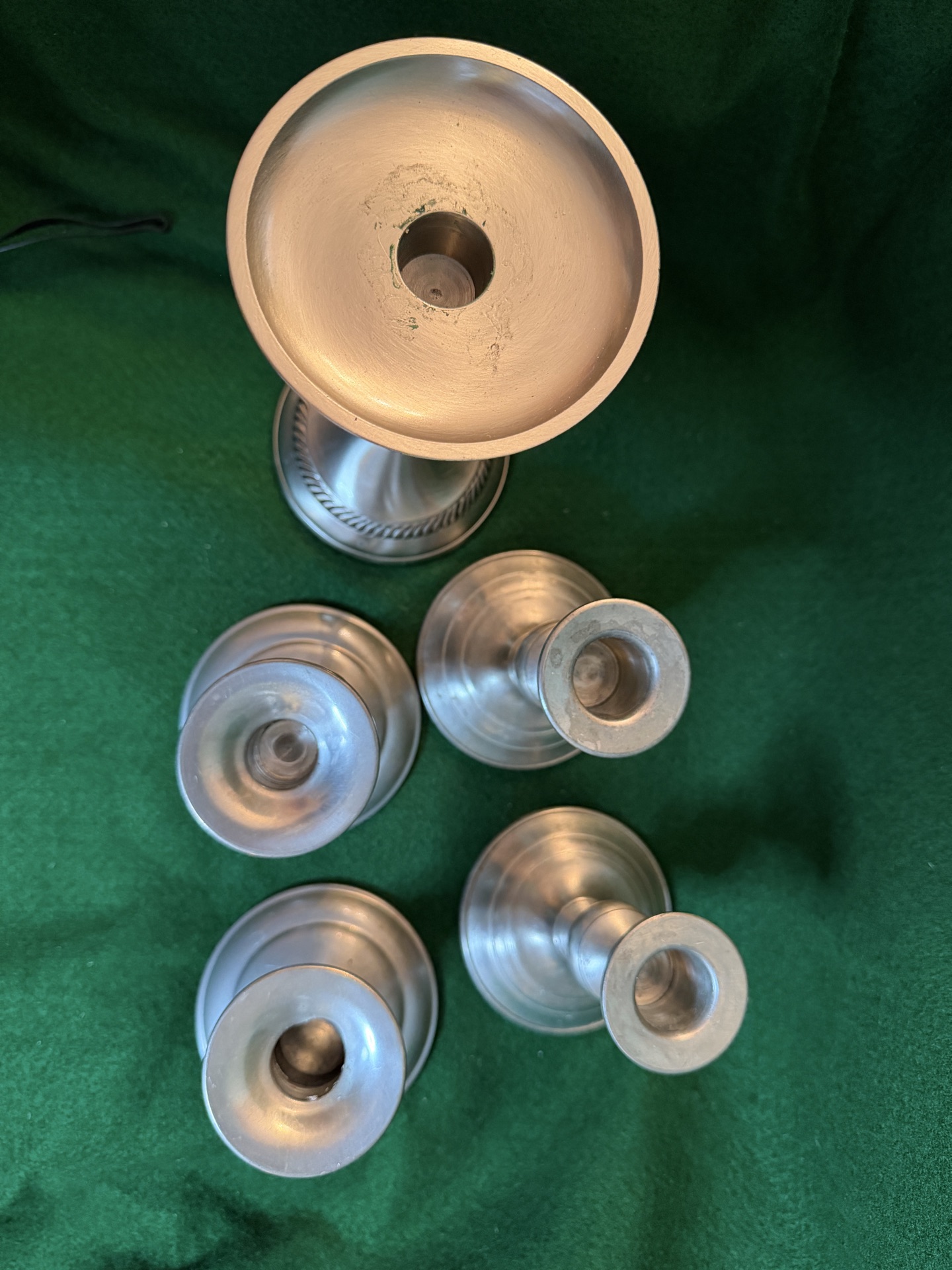 Lot Of Candle Holders-some Pewter - image 6 of 8